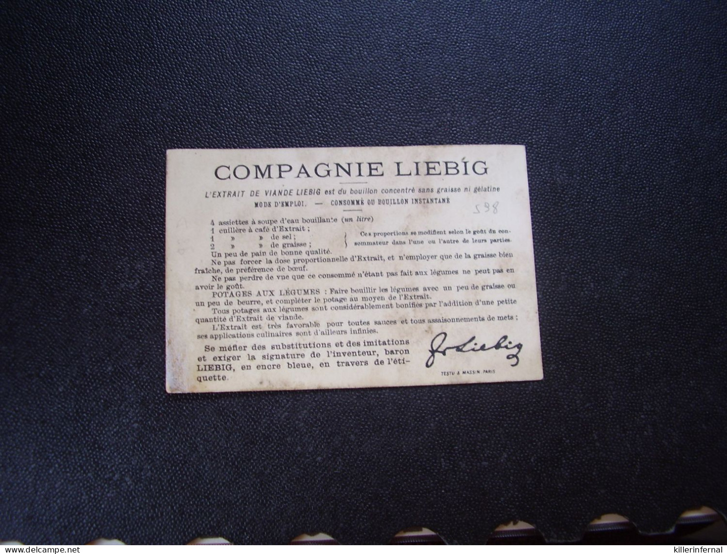 Old Card Chromo Liebig S 98 - Liebig