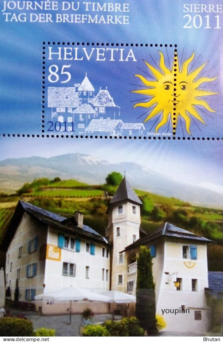 Switzerland 2011, Stamp Day - Sierre, MNH S/S - Unused Stamps