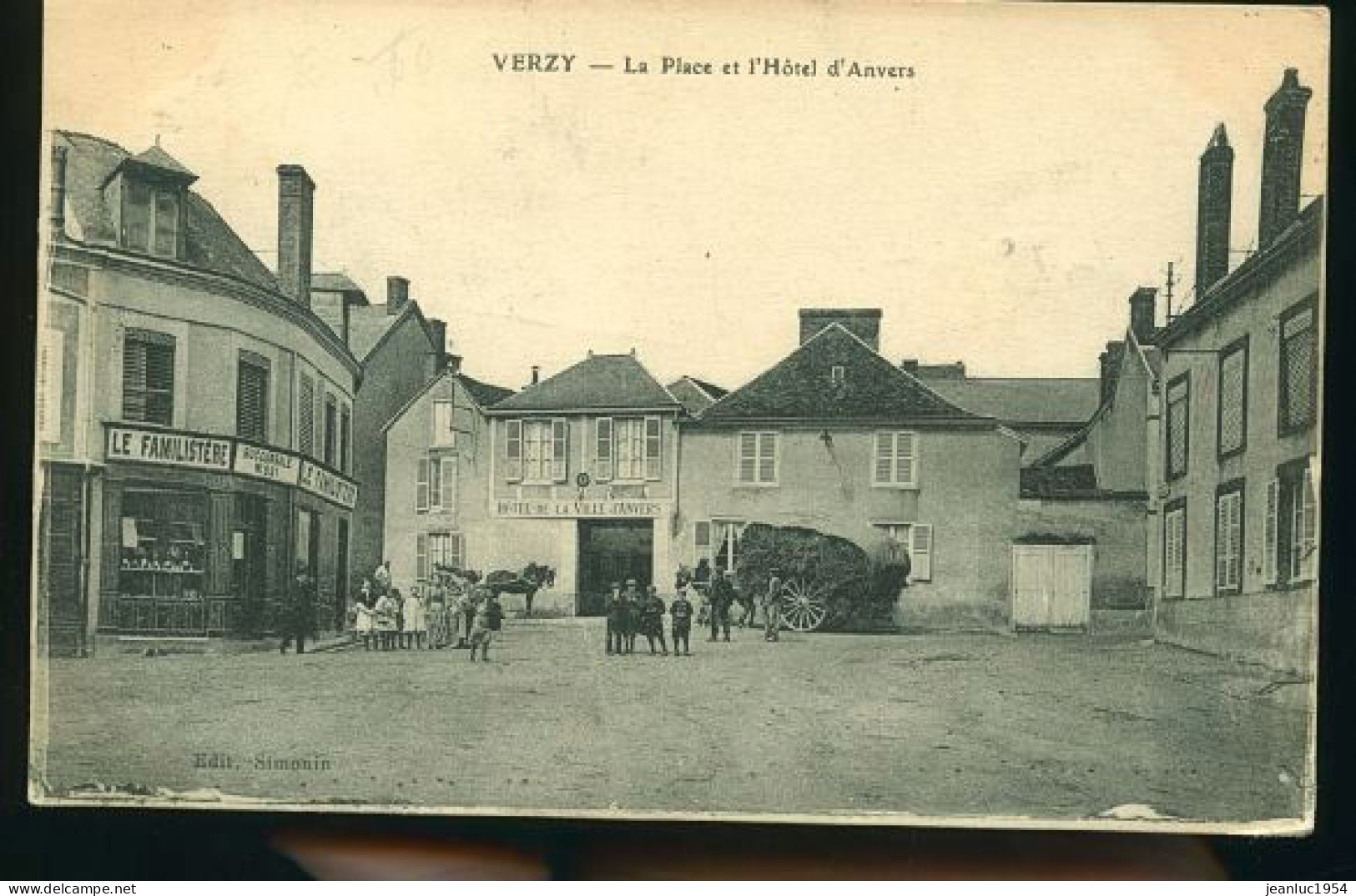 VERZY LA PLACE       (    Mes Cartes Ne Sont Pas Jaunies ) - Verzy