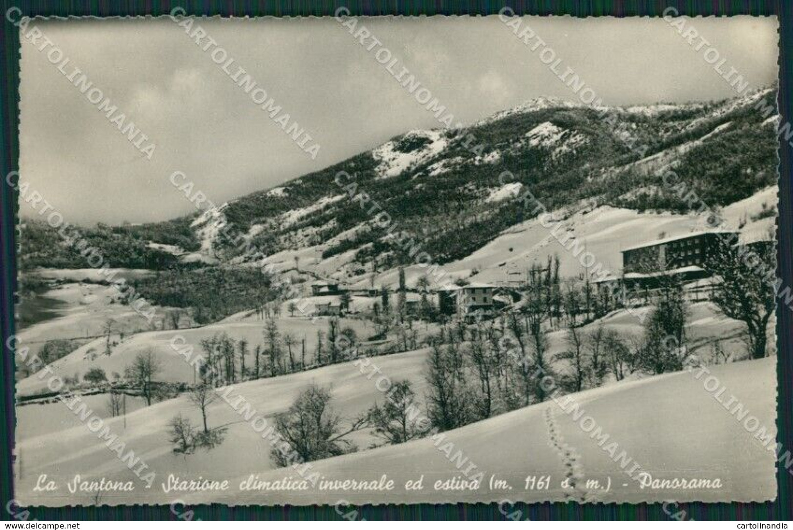 Modena Lama Mocogno La Santona Nevicata Foto Cartolina KV3053 - Modena