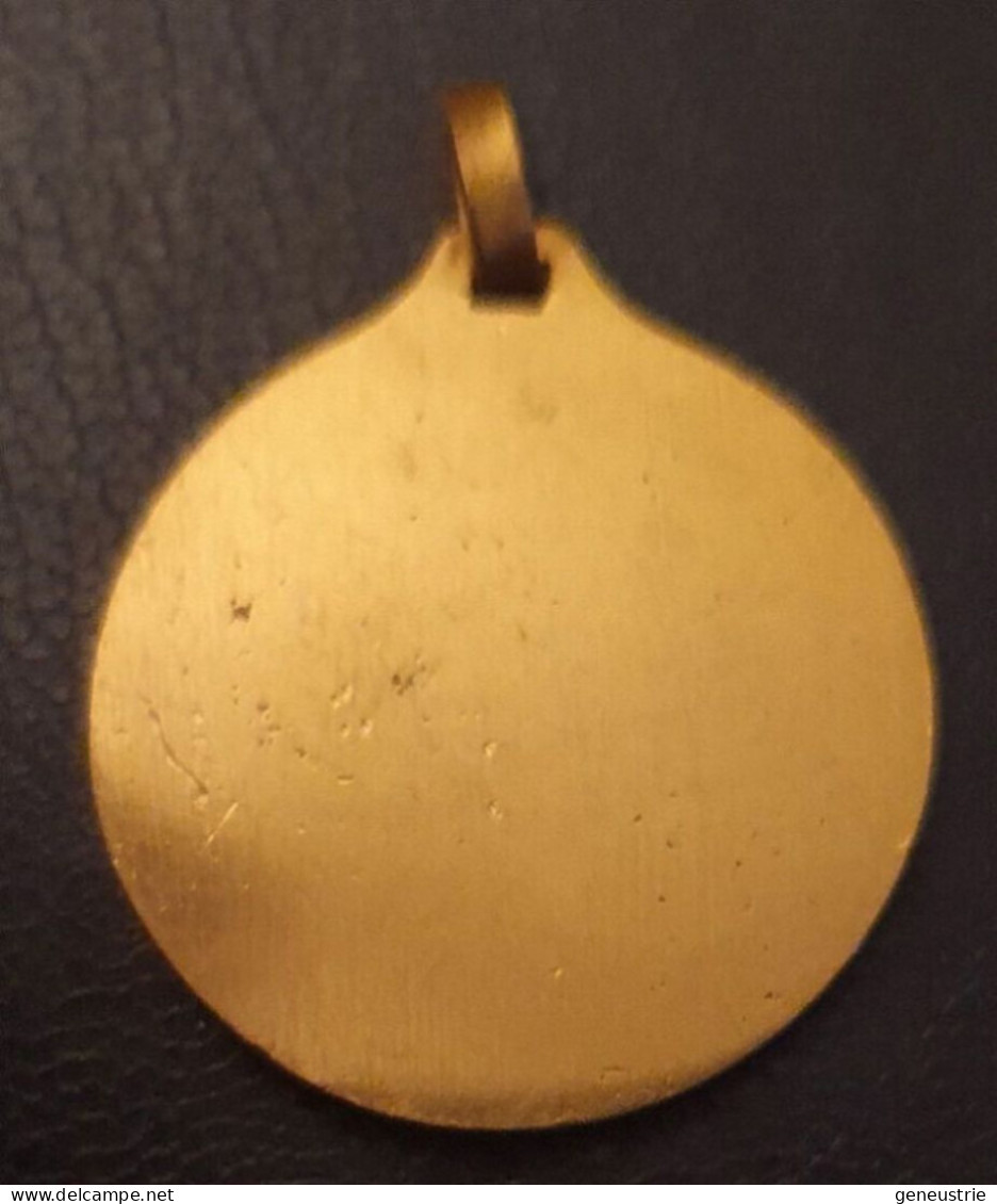 Médaille Religieuse Milieu XXe "Arche De Noé / Vierge à L'Enfant" Fernand Py - Religious Medal - Religione & Esoterismo