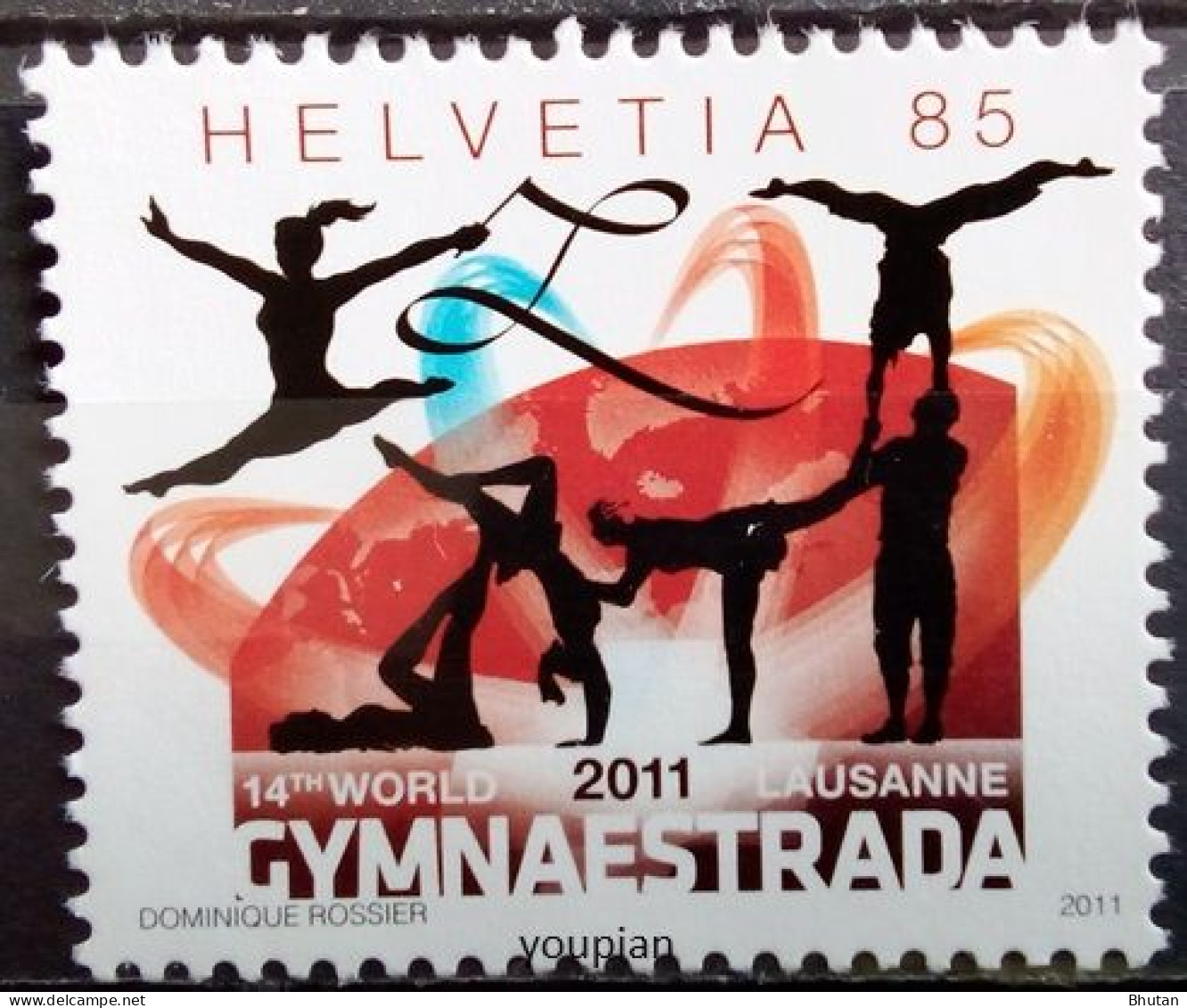 Switzerland 2011, World Gymnastreada In Lausanne, MNH Single Stamp - Neufs