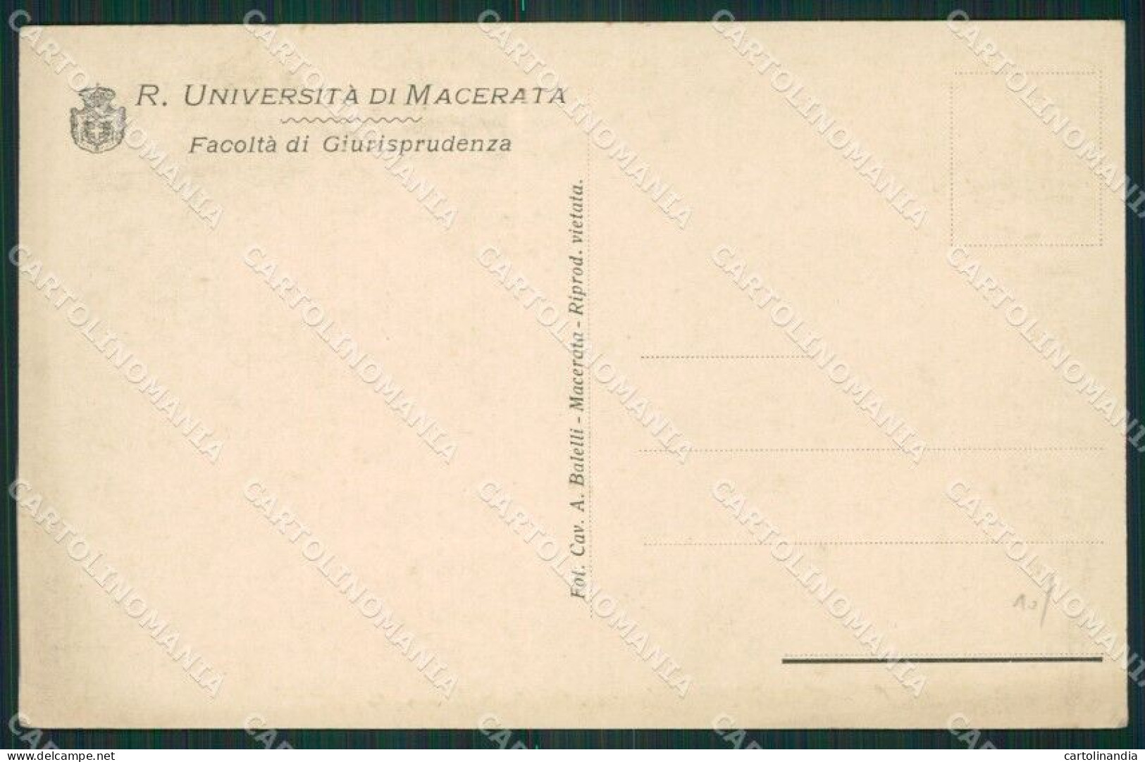 Macerata Città Università Cartolina KV3210 - Macerata