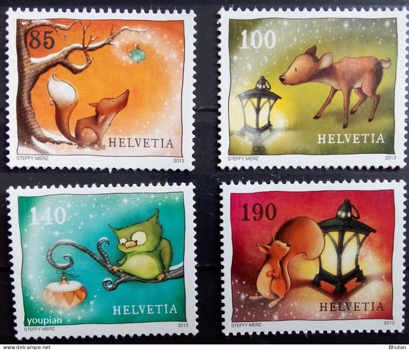 Switzerland 2013, Christmas, MNH Stamps Set - Unused Stamps