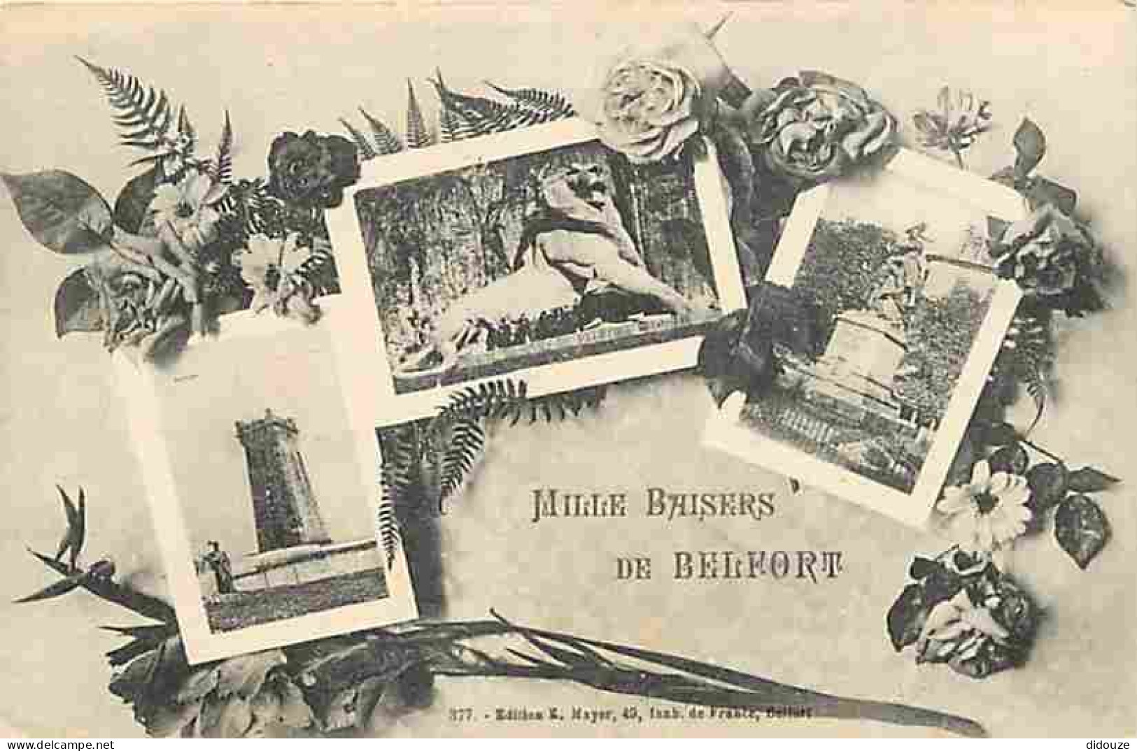 90 - Belfort - Mille Baisers De Belfort - Multivues - Fleurs - Correspondance - CPA - Voir Scans Recto-Verso - Belfort - Ciudad