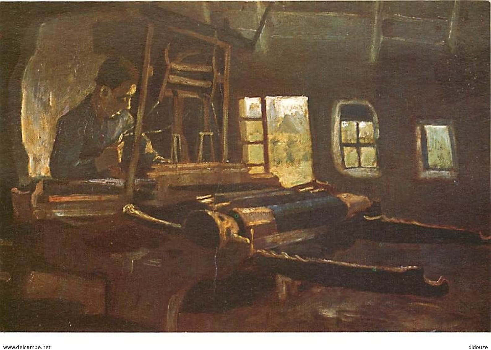 Art - Peinture - Vincent Van Gogh - Interior With Weaver (Nuenen) - Weversinterieur Met Wever, 1884 - CPM - Carte Neuve  - Pintura & Cuadros