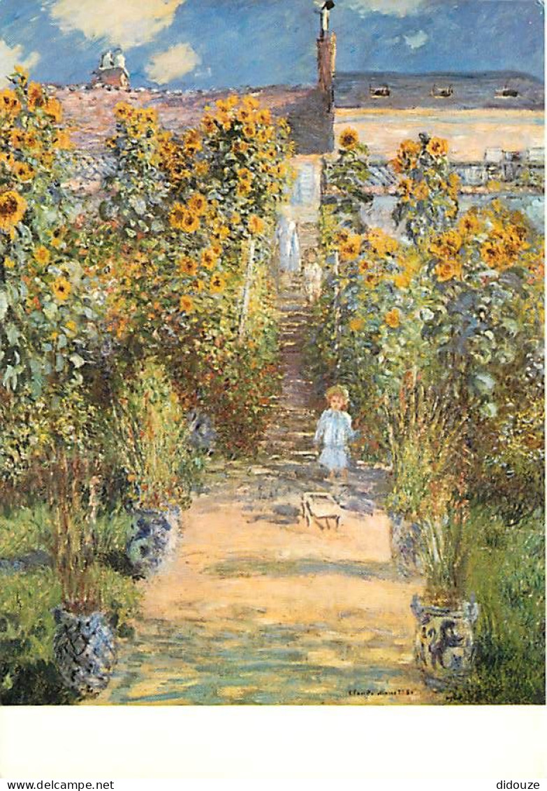 Art - Peinture - Claude Monet - Le Jardin De Monet à Vétheuil - CPM - Voir Scans Recto-Verso - Pintura & Cuadros