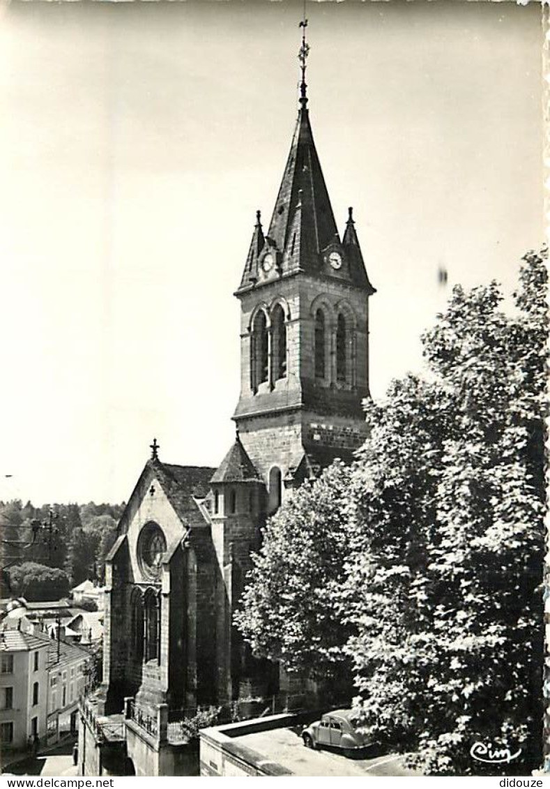 52 - Bourbonne Les Bains - L'Eglise Notre-Dame - Automobiles - 2CV - Mention Photographie Véritable - Carte Dentelée - C - Bourbonne Les Bains