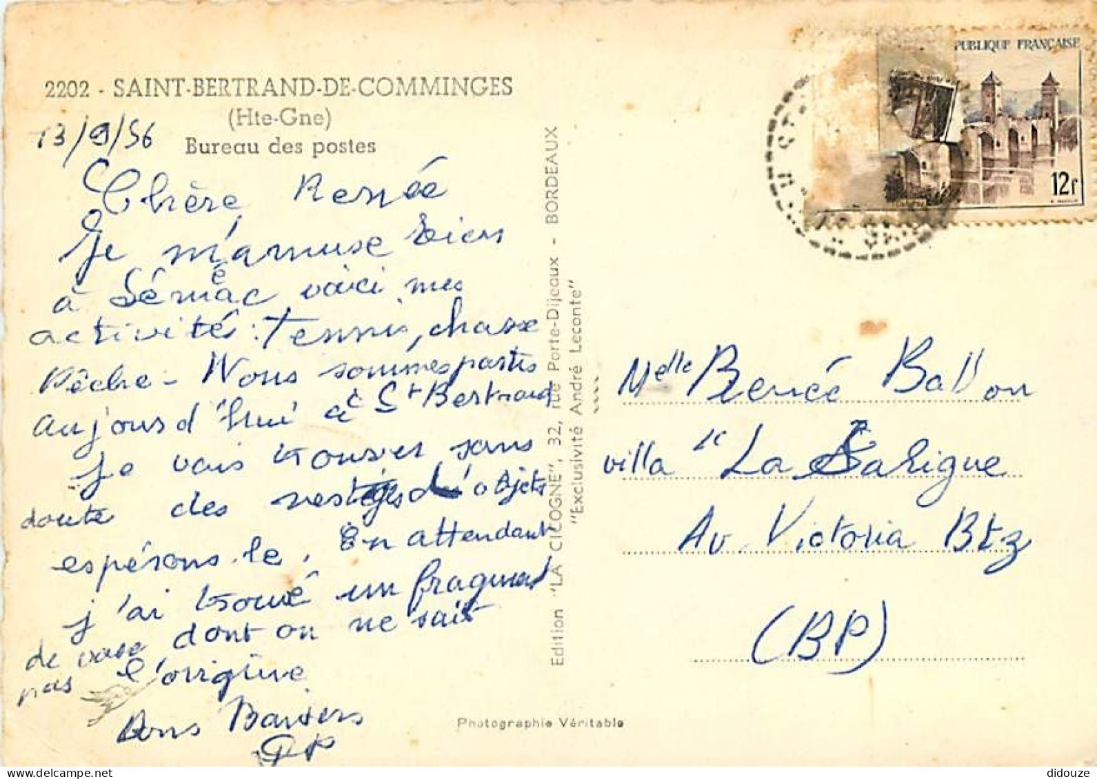 31 - Saint Bertrand De Comminges - Bureau Des Postes - Mention Photographie Véritable - Carte Dentelée - CPSM Grand Form - Saint Bertrand De Comminges