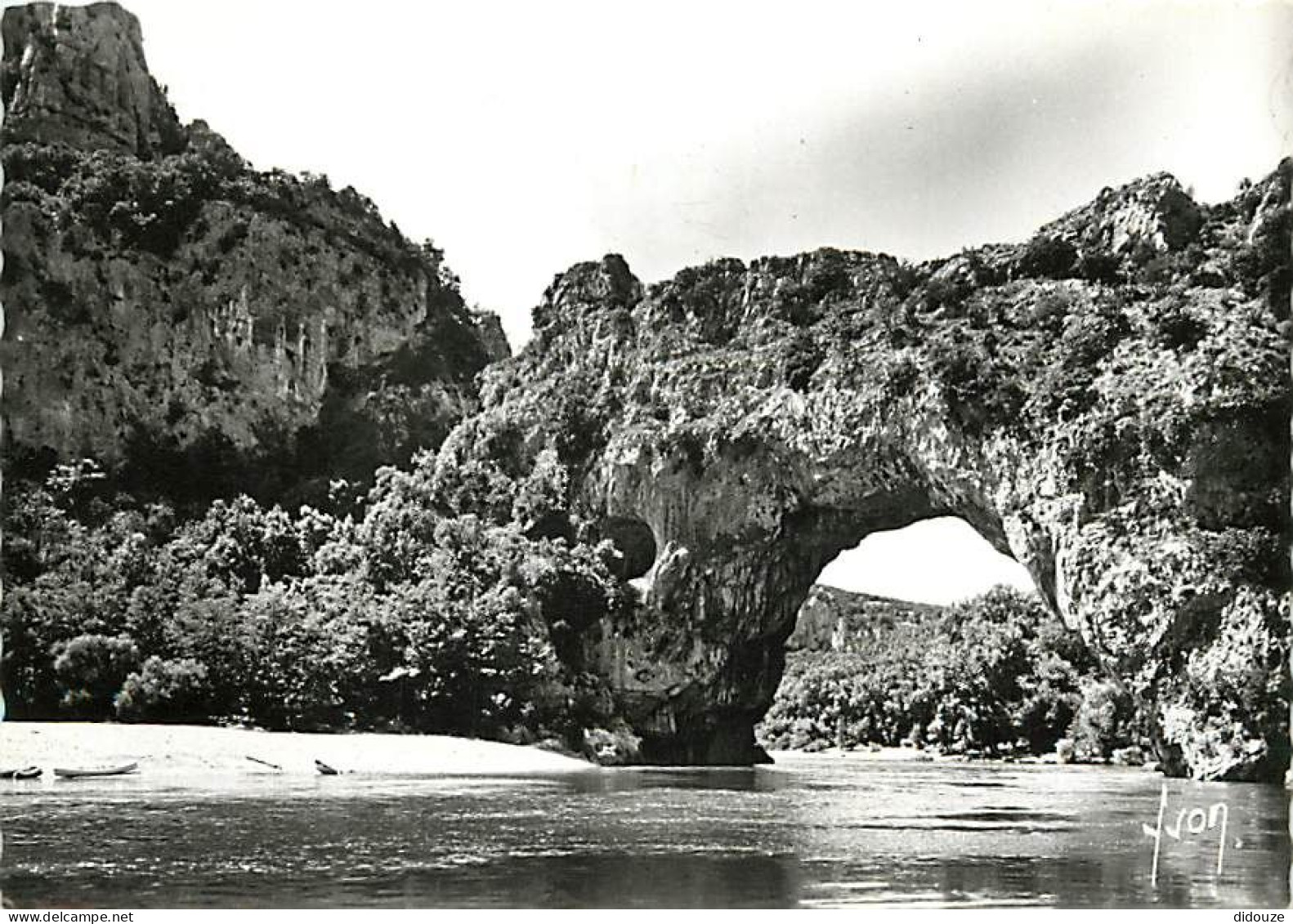 07 - Vallon Pont D'Arc - Le Pont D'Arc - Admirable Travail De La Nature - Mention Photographie Véritable - Gorges De L'A - Vallon Pont D'Arc