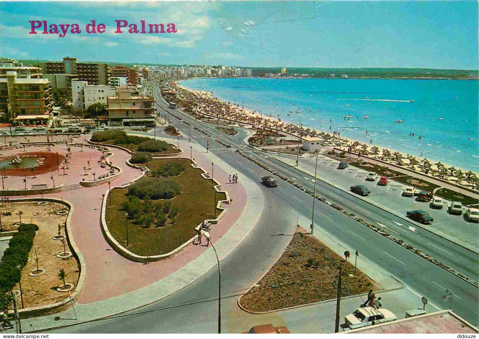 Espagne - Espana - Islas Baleares - Palma De Mallorca - Playa De Palma - Automobiles - CPM - Etat Scotch Collé Sur La Ca - Palma De Mallorca