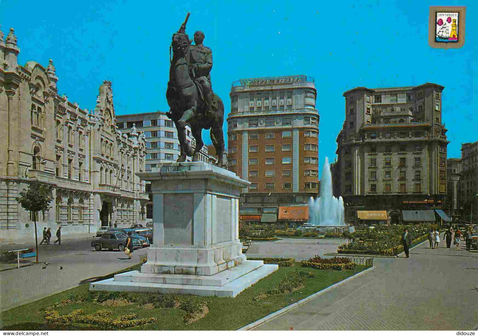 Espagne - Espana - Cantabria - Santander - Plaza Del Generalisimo Y Ayuntamiento - Place Du Generalisimo Et Hôtel De Vil - Cantabria (Santander)