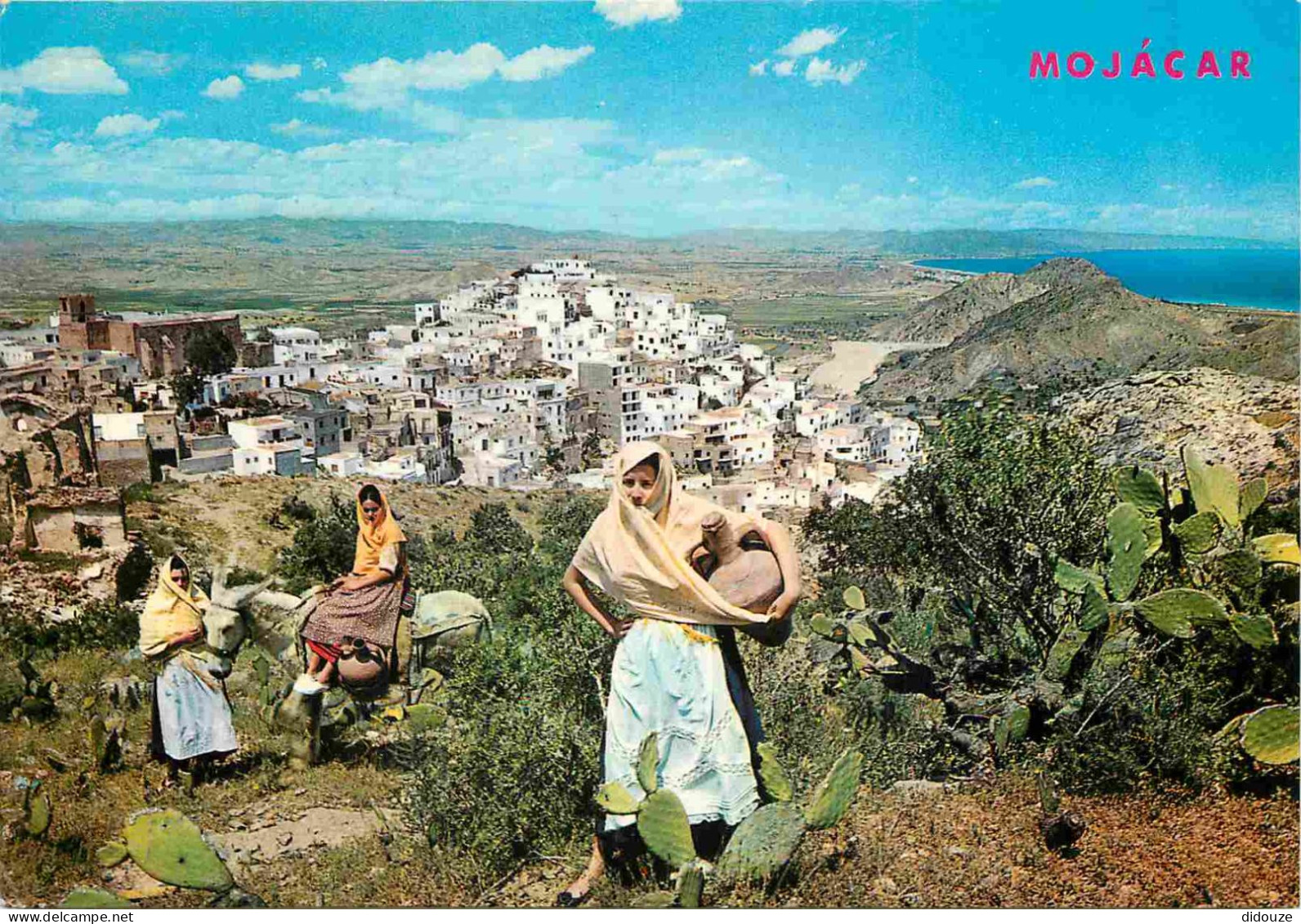 Espagne - Espana - Andalucia - Mojacar - Vista Panoramica - Femmes - Anes - Folklore - CPM - Voir Scans Recto-Verso - Almería