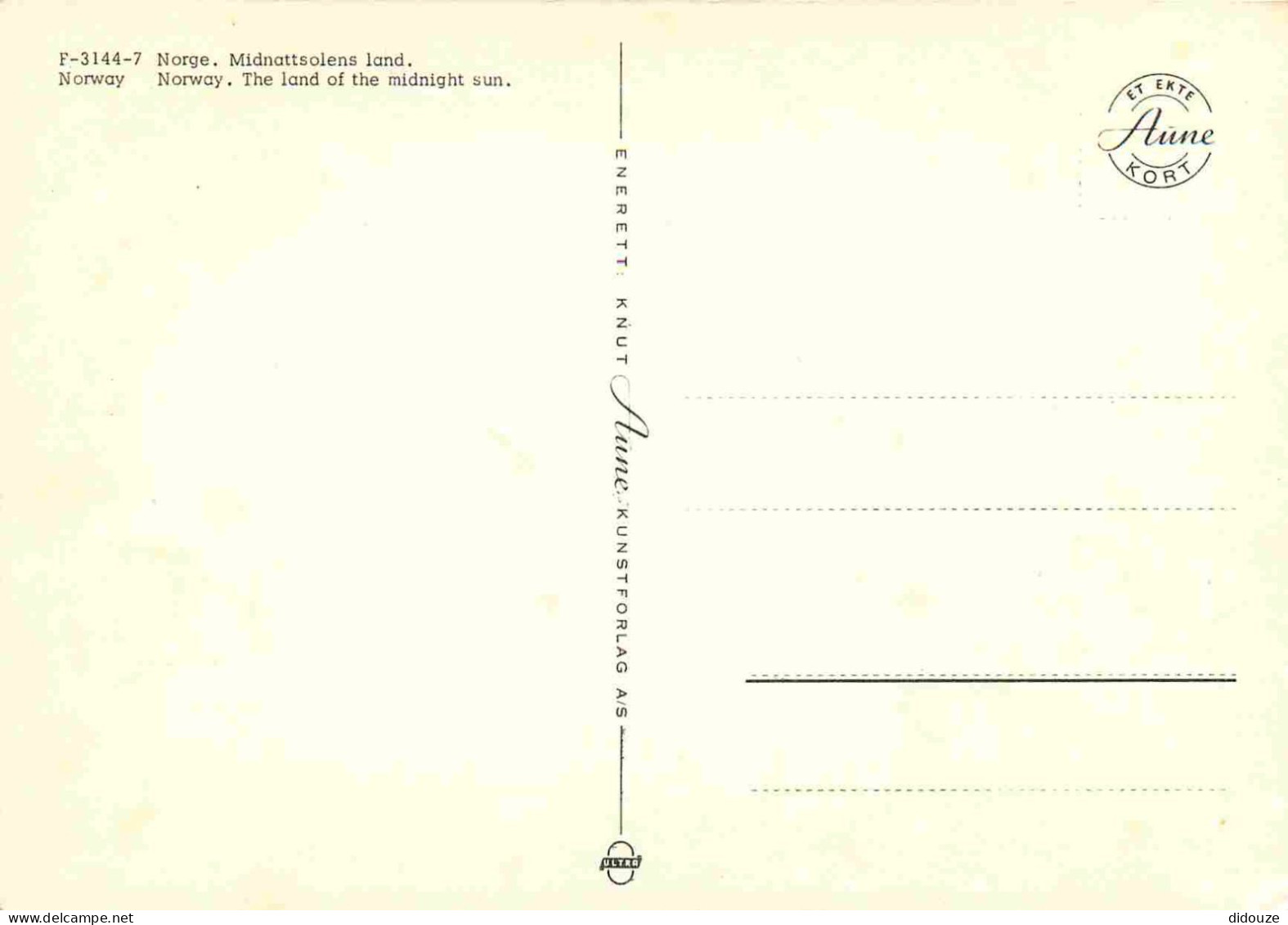 Norvège - Carte Géographique - Norge - Norway - CPM - Voir Scans Recto-Verso - Norwegen