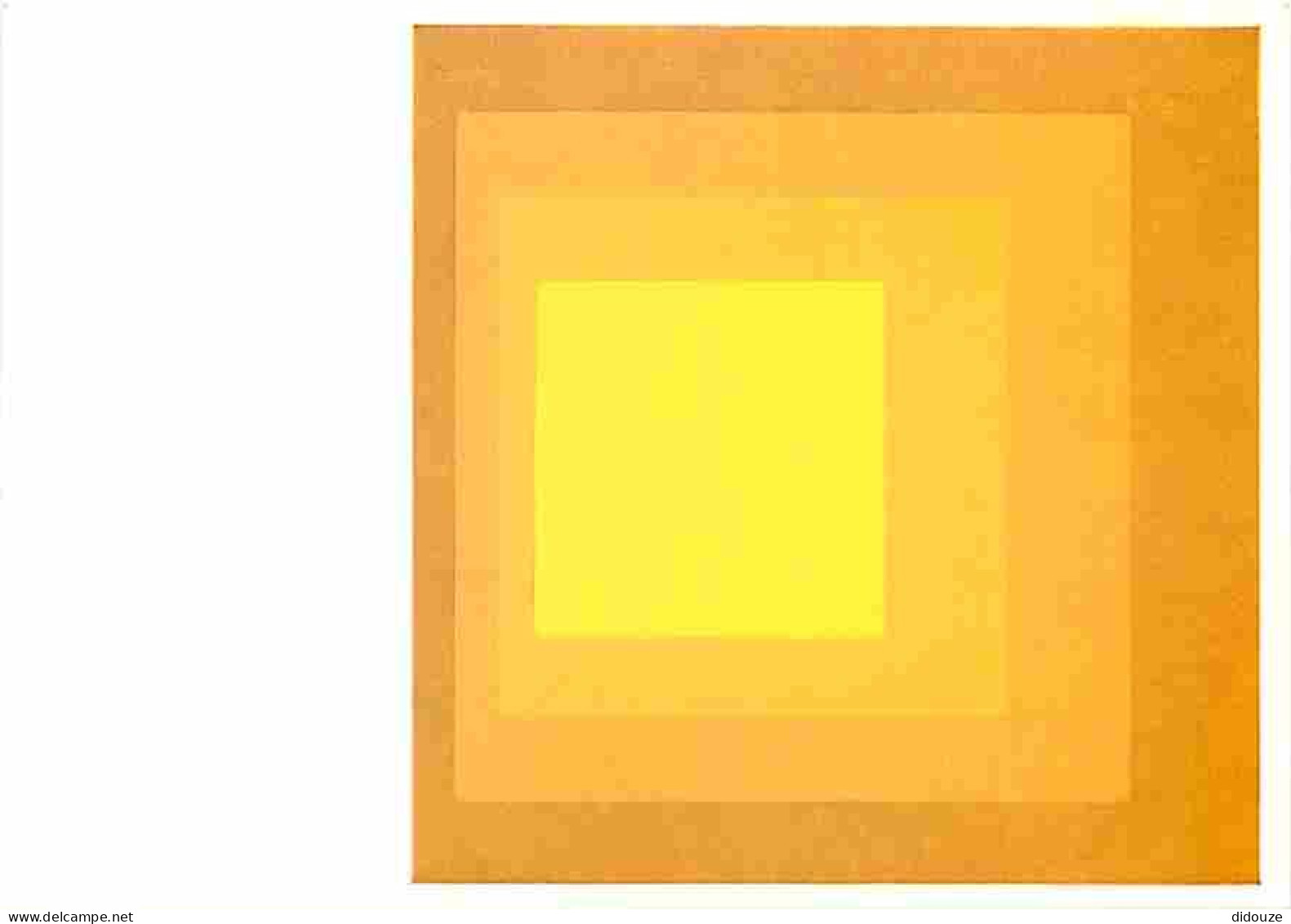 Art - Peinture - Josef Albers - Departing In Yellow - CPM - Voir Scans Recto-Verso - Pintura & Cuadros