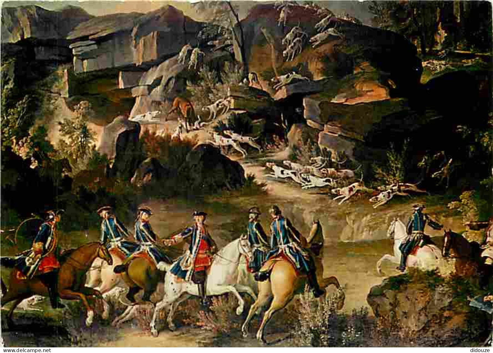 Art - Peinture - J B Oudry - Chasse De Louis XV - CPM - Voir Scans Recto-Verso - Pintura & Cuadros