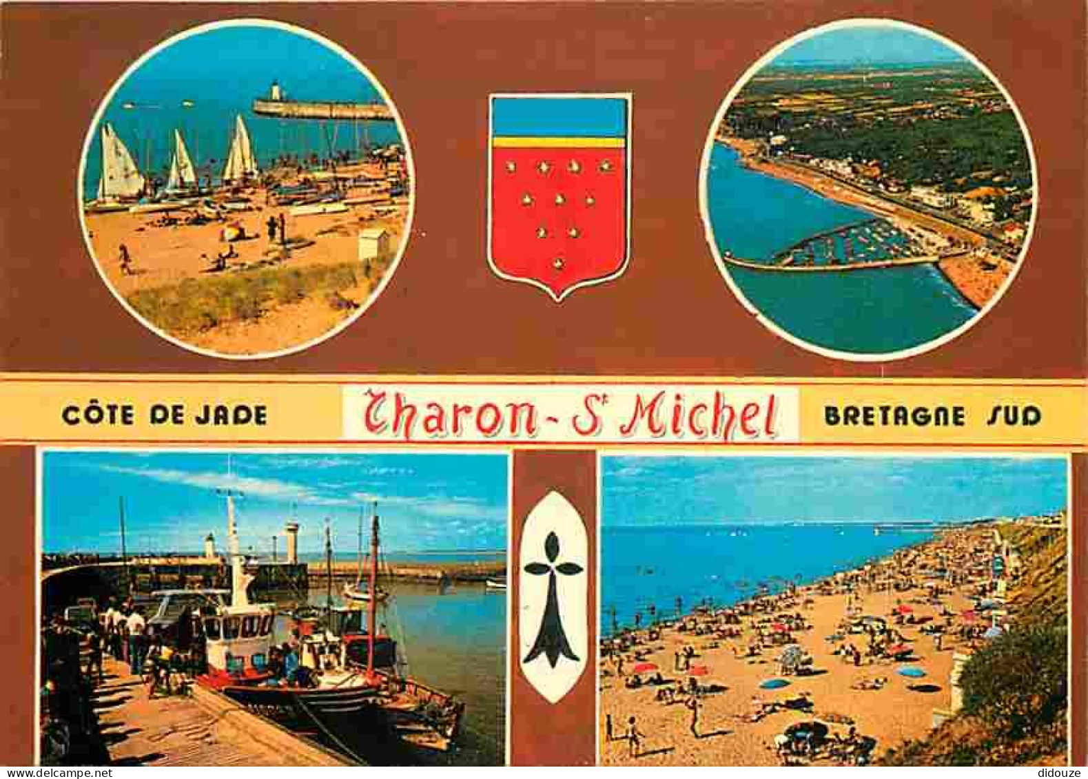 44 - Tharon Plage Saint Michel Chef Chef - Multivues - Blasons - Bateaux - Plage - CPM - Voir Scans Recto-Verso - Saint-Michel-Chef-Chef