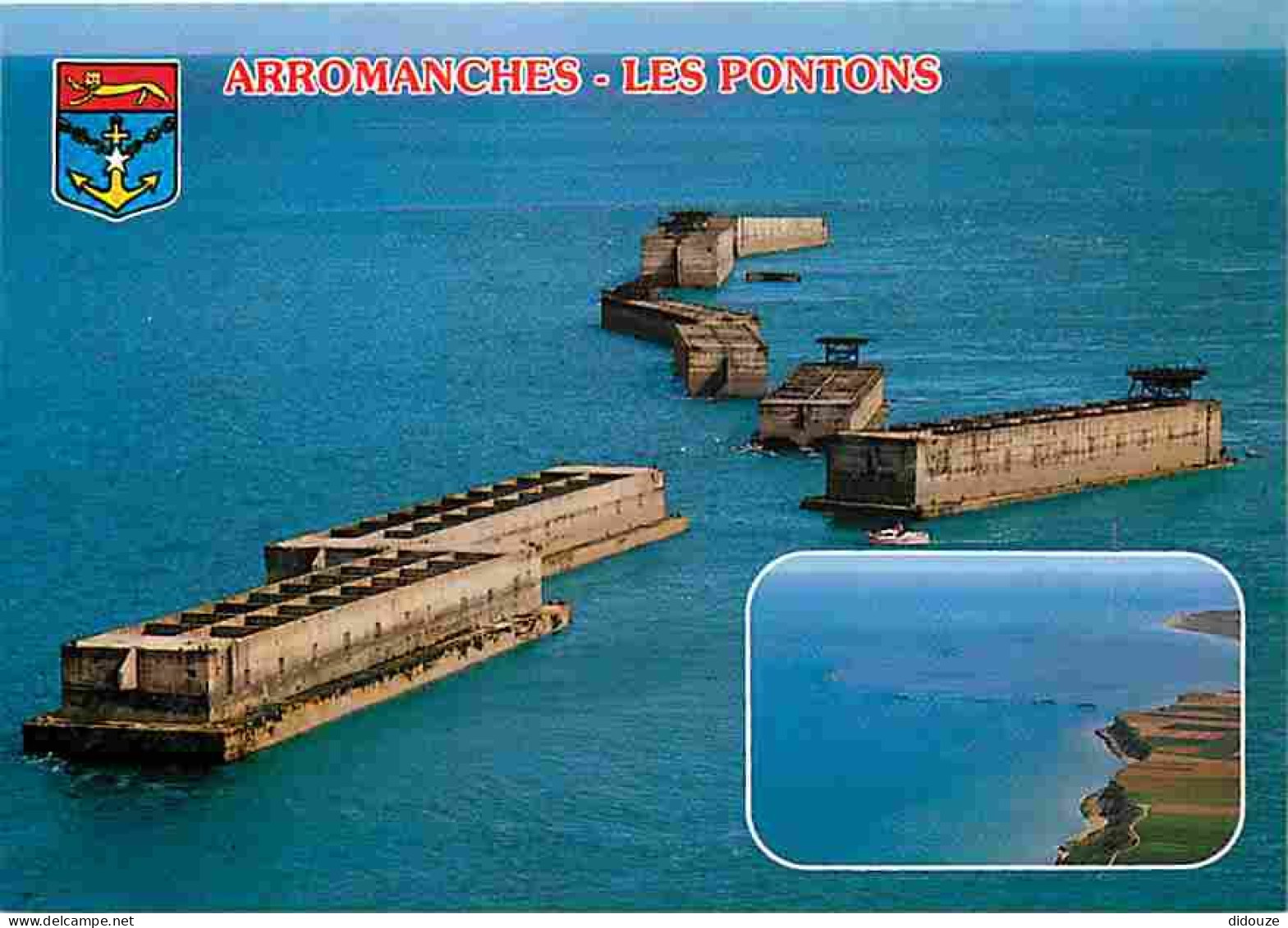 14 - Arromanches - Les Pontons - Multivues - Blasons - CPM - Voir Scans Recto-Verso - Arromanches