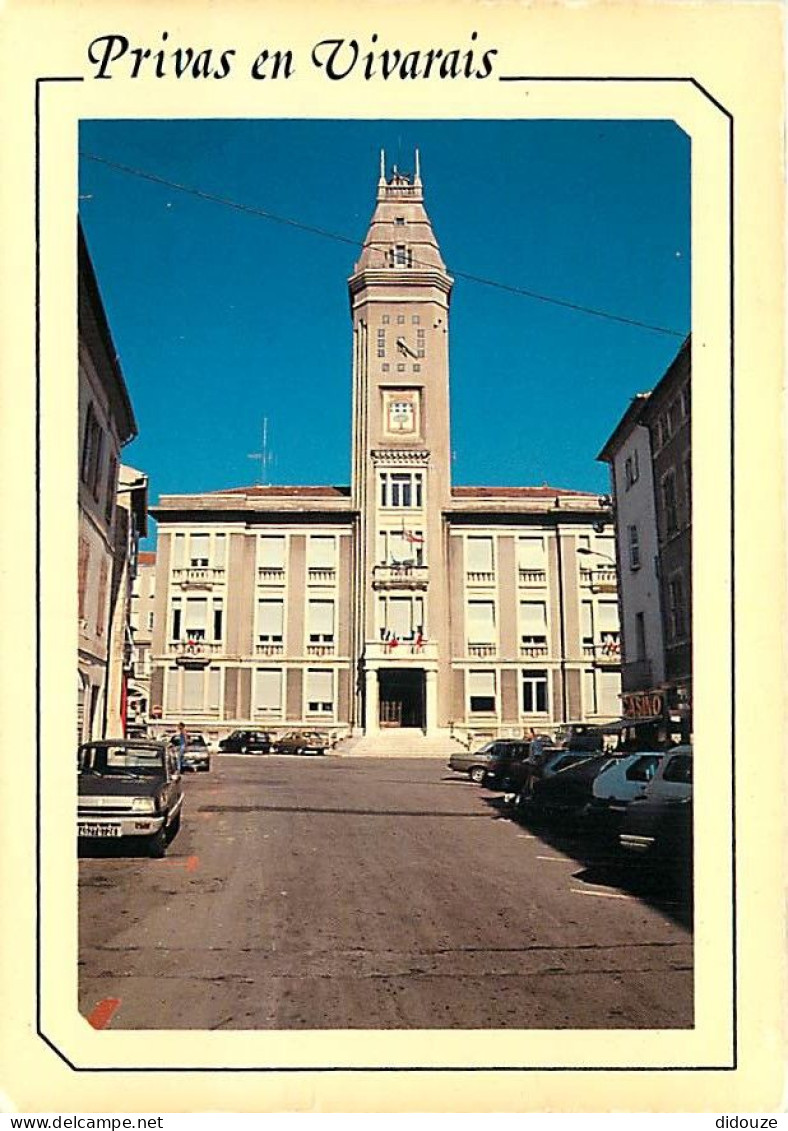 07 - Privas En Vivarais - L'Hôtel De Ville - Automobiles - CPM - Carte Neuve - Voir Scans Recto-Verso - Privas