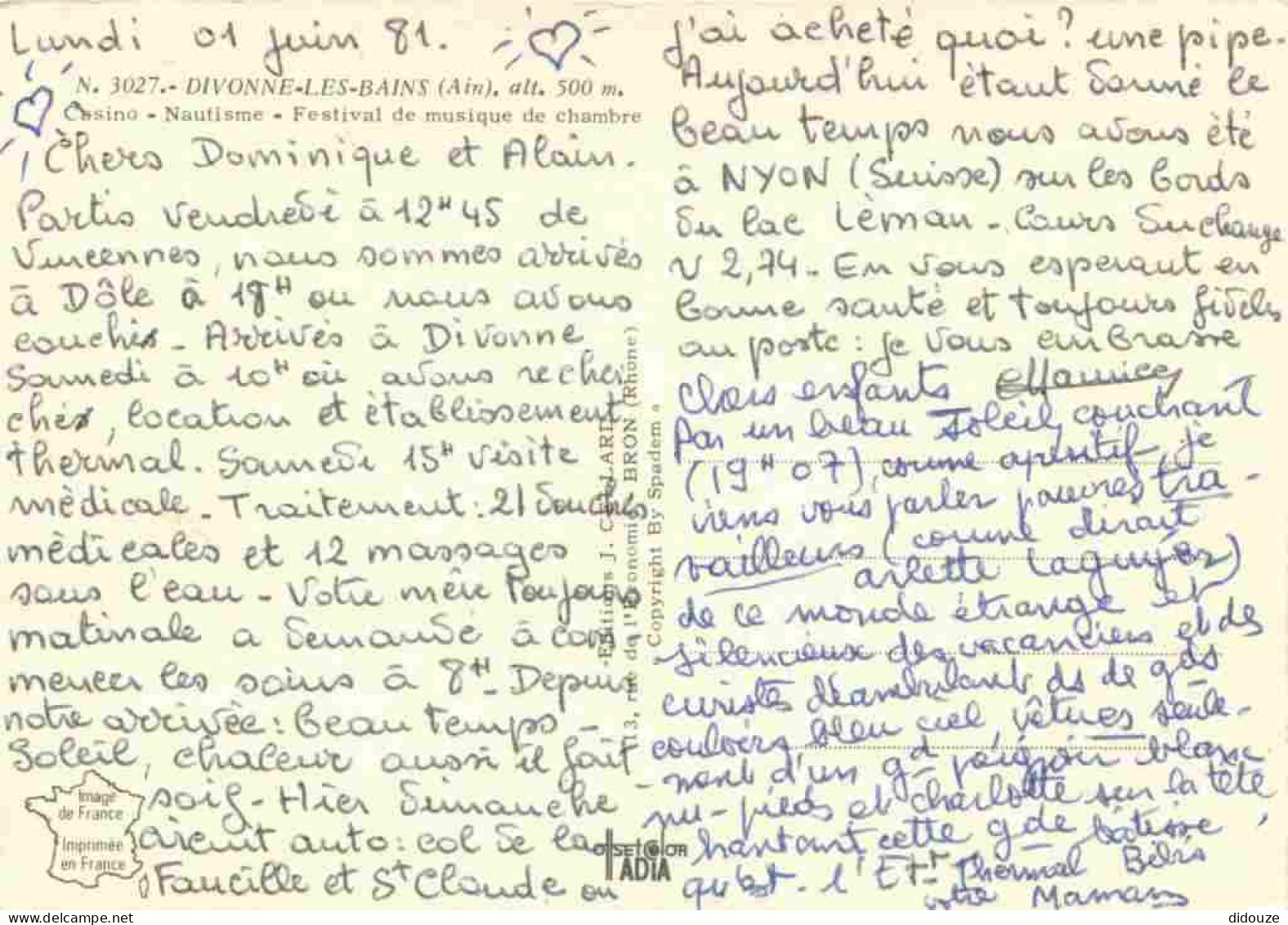 01 - Divonne Les Bains - Multivues - CPM - Voir Scans Recto-Verso - Divonne Les Bains