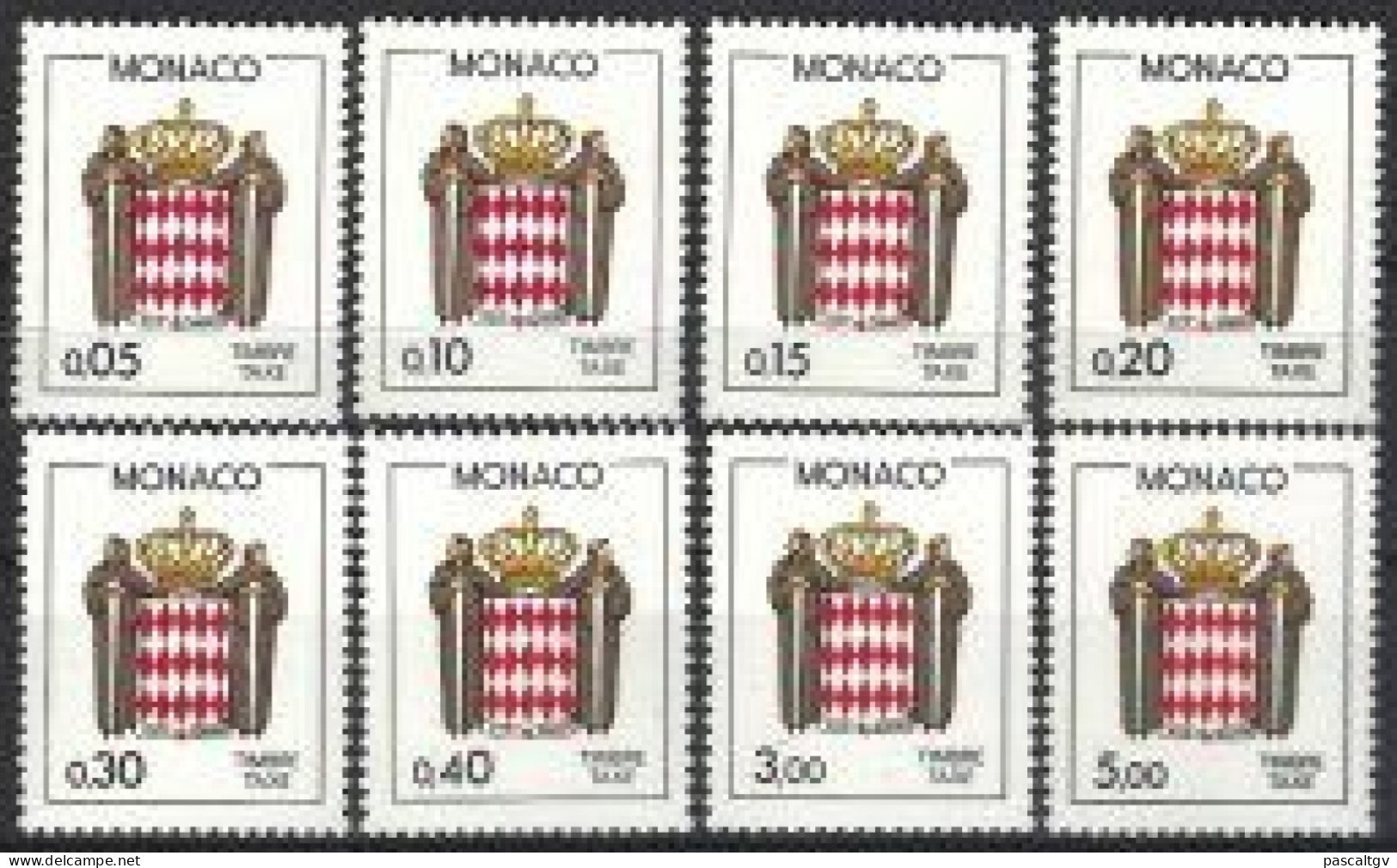 MONACO - 1985 - TAXE - Série N° 75 à 82 ** - Neuf - Luxe - - Portomarken