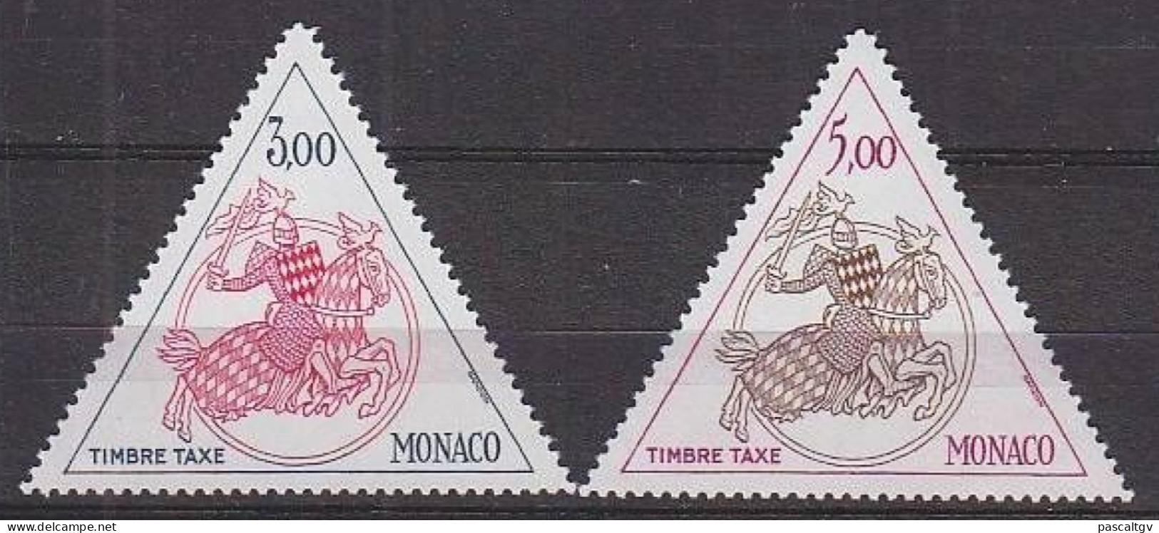 MONACO - 1983 - TAXE - Paire N° 73/74 ** - Neuf - Luxe - - Segnatasse