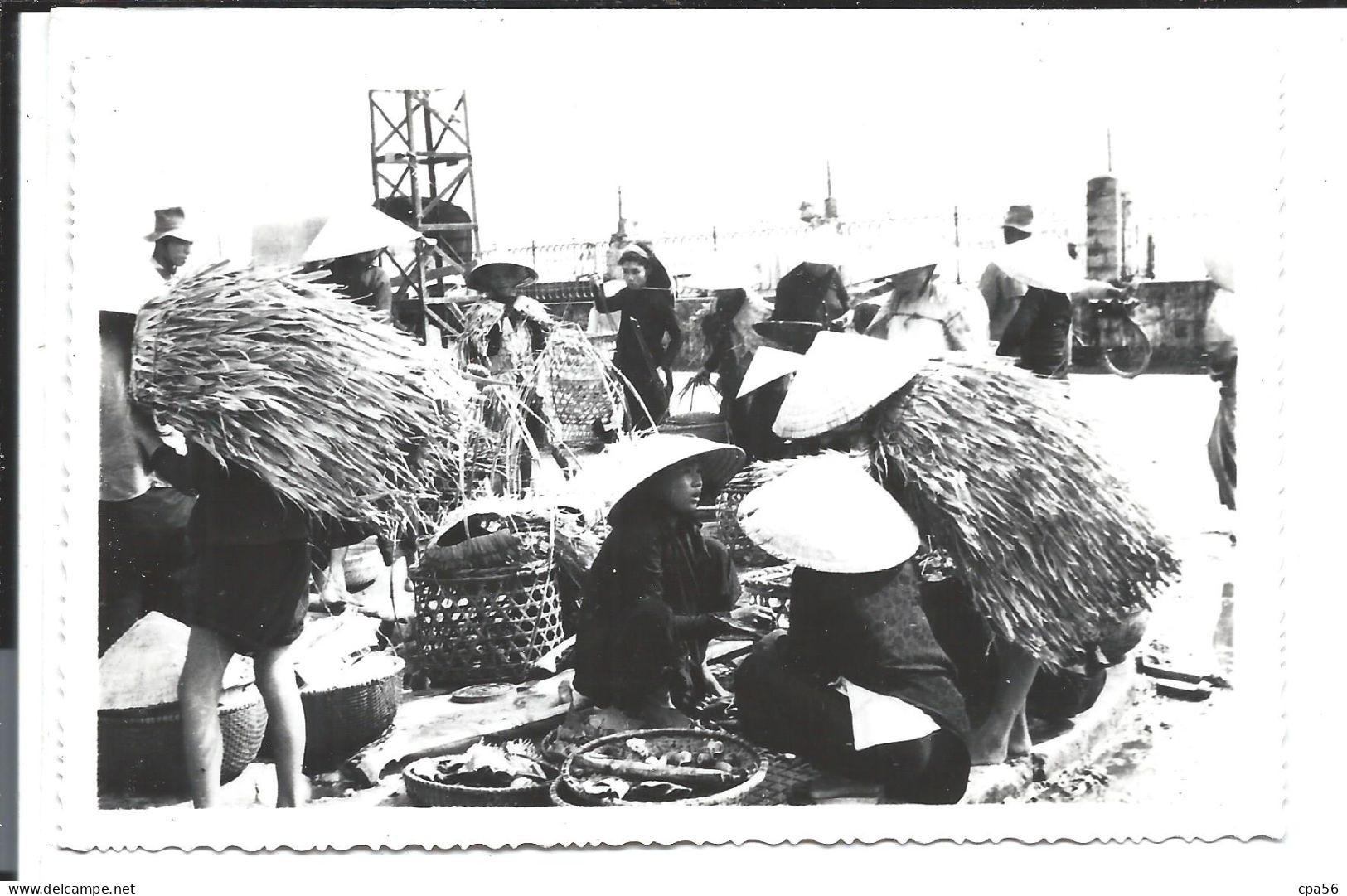 PHOTO CARD SAÏGON - 1954 - Un Petit Marché - Vietnam