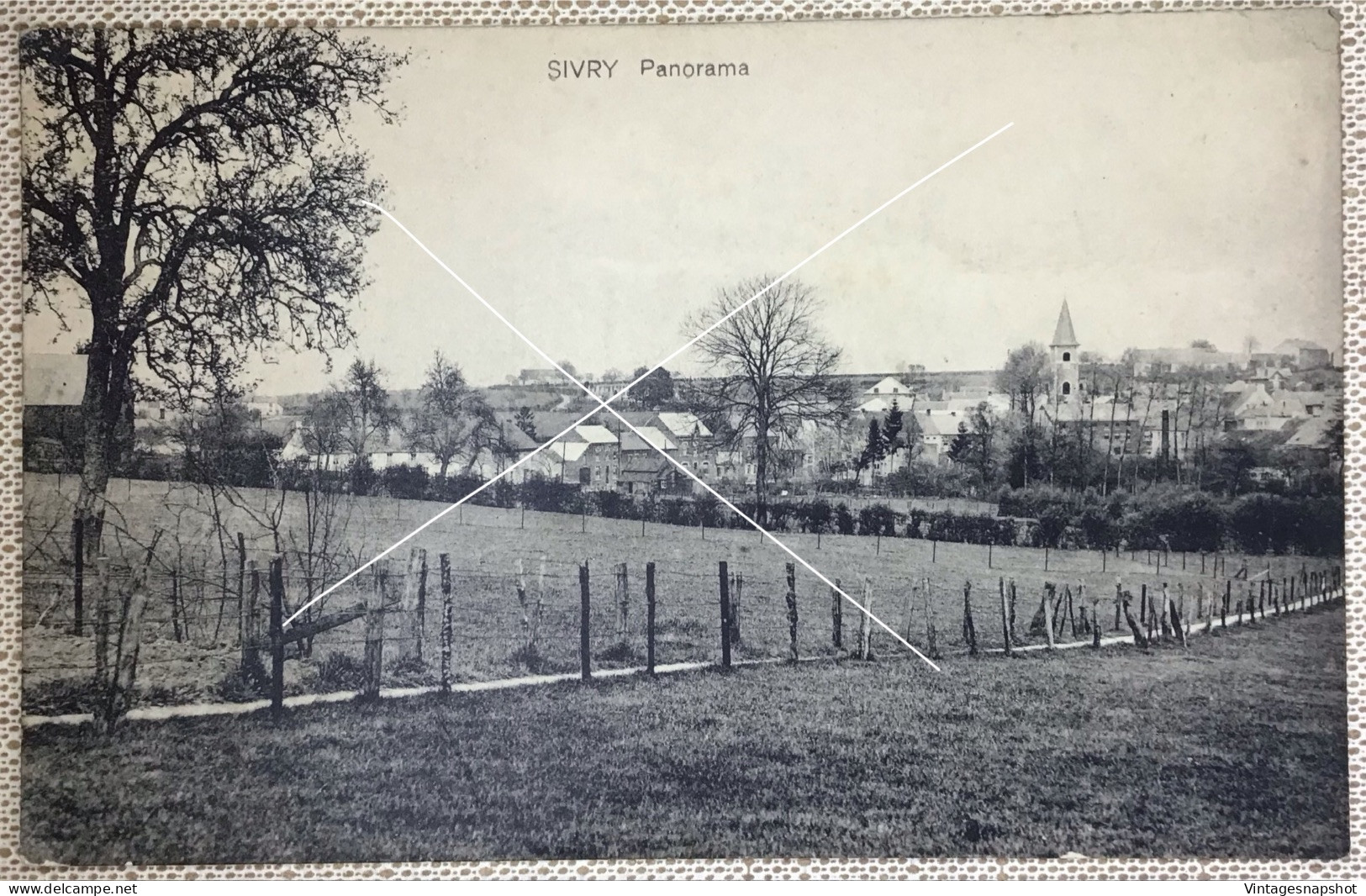 SIVRY Panorama CP édit Maison L’Abeille Hubert-L’évêque Postée Vers 1930-1935 - Sivry-Rance