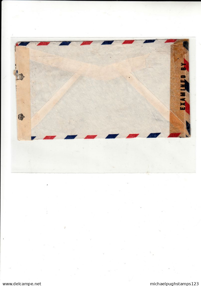 Curacao / W.W.2 Airmail / U.S. + G.B. Cesnsorship - Autres & Non Classés