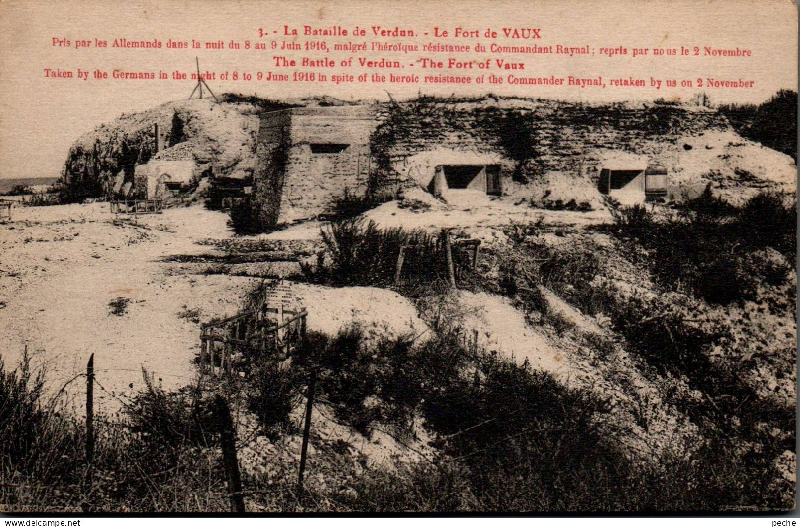 N°600 W -cpa Verdun -le Fort De Vaux- - Guerre 1914-18