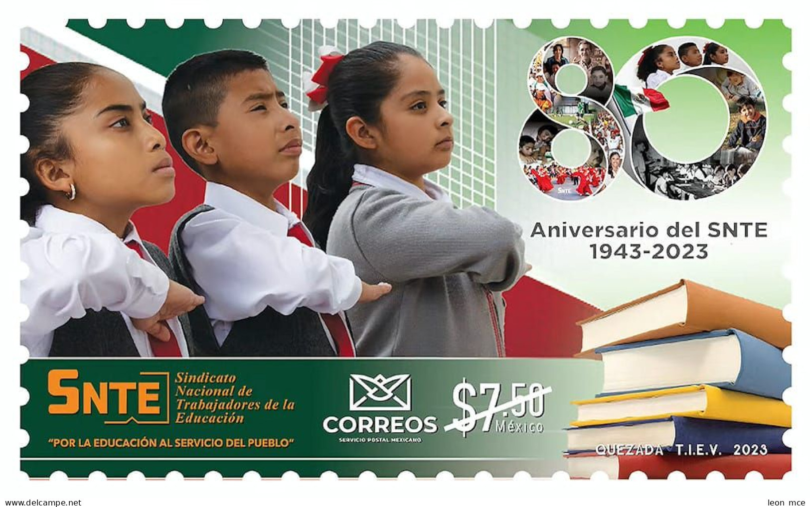 2023 MÉXICO  80 Aniversario Del SNTE, MNH 80th Anniversary Of The SNTE, EDUCATION WORKERS - Mexico