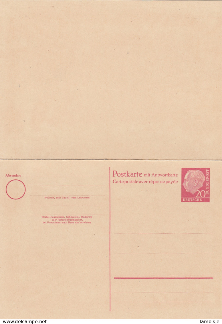 Bundespost Postkarte P22 - Covers & Documents