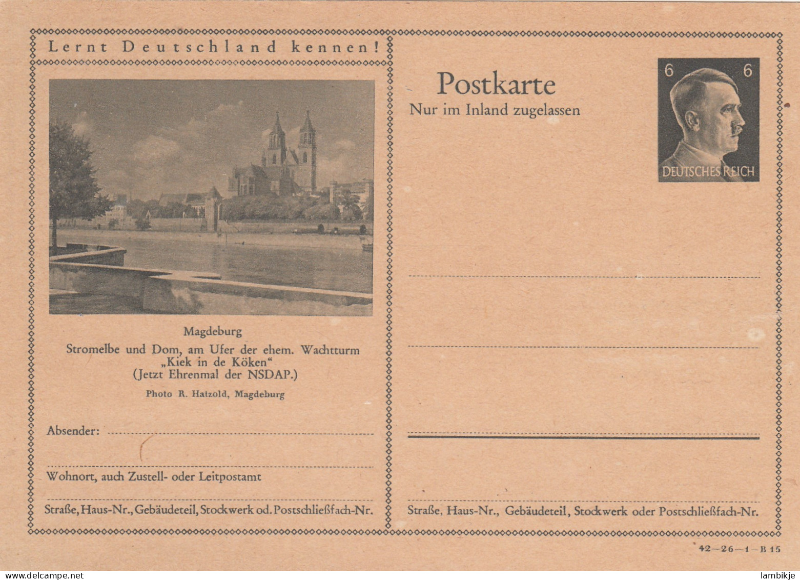 Deutsches Reich Postkarte  - Covers & Documents