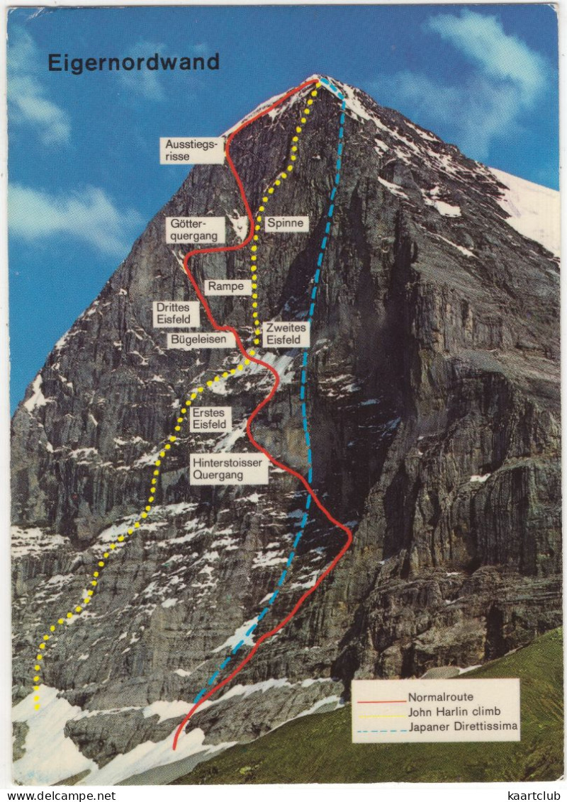 Eigernordwand - Normalroute, John Harlin Climb, Japaner Direttissima - (Schweiz-Suisse-Switzerland) - Grindelwald