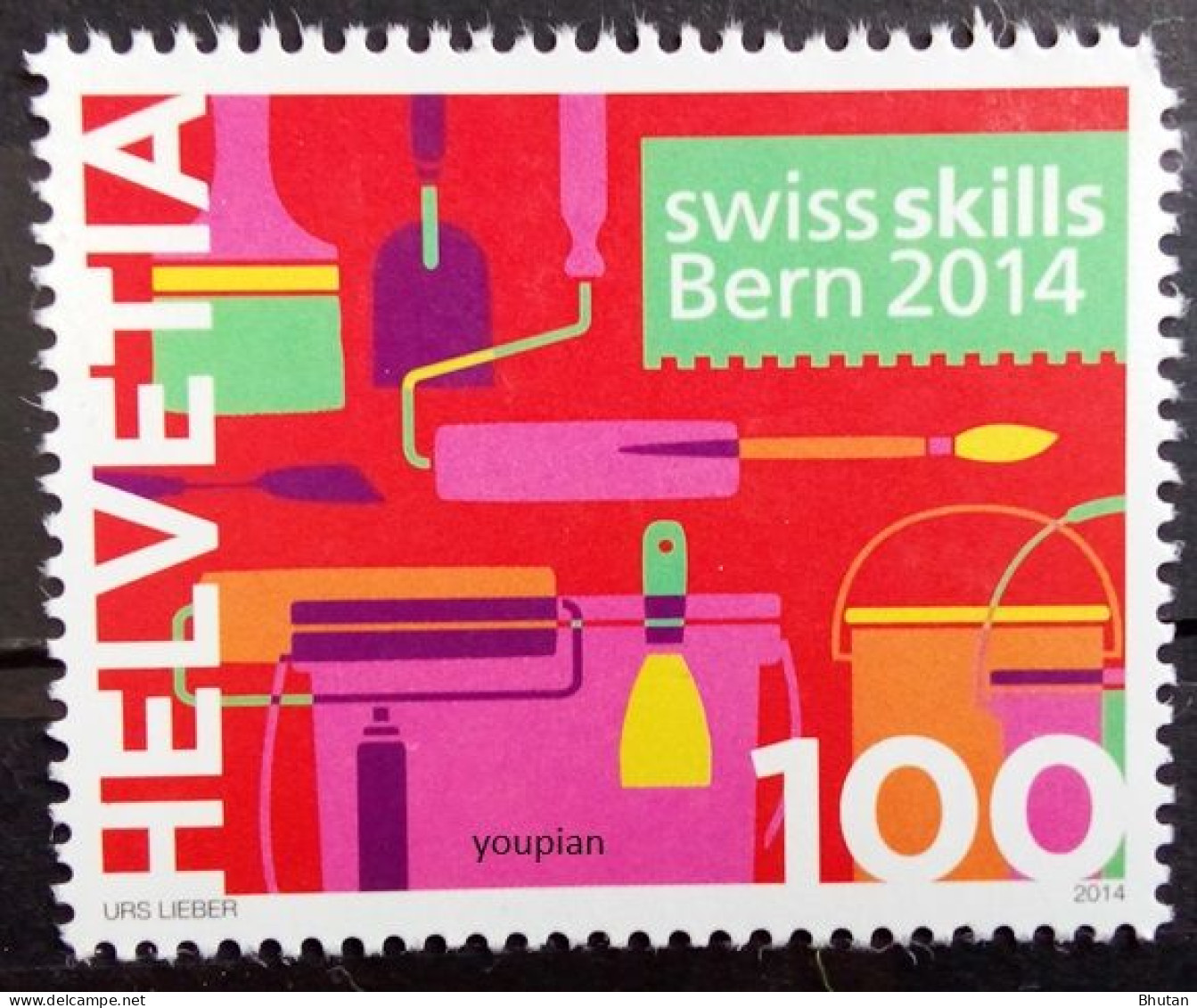 Switzerland 2014, Stamps Competition Swis Skills, MNH Single Stamp - Ongebruikt