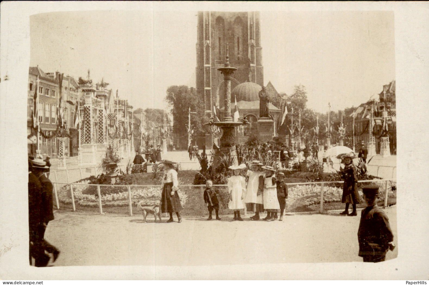 Delft - Fotokaart - Markt Kerk - Autres & Non Classés