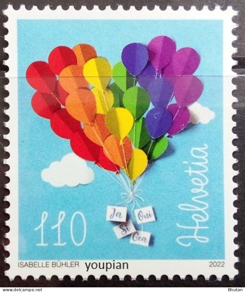 Switzerland 2022, Merriage For All, MNH Single Stamp - Nuevos