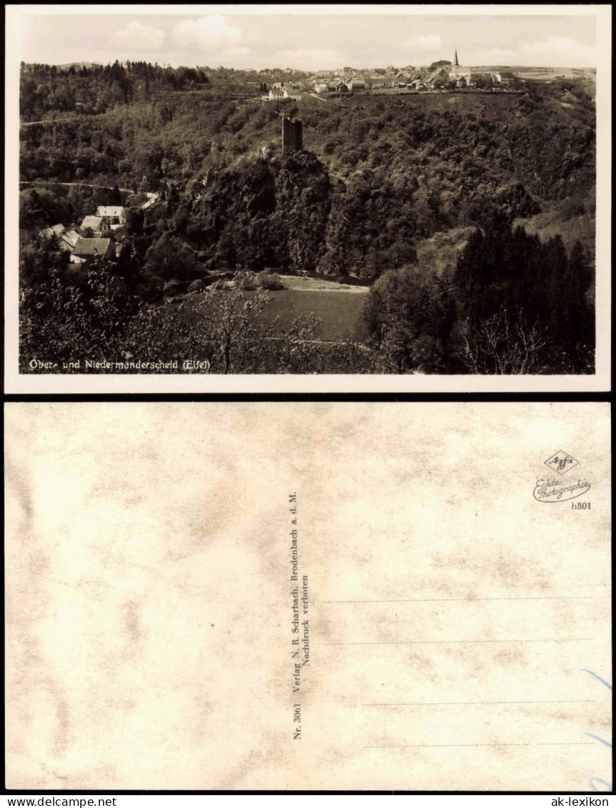 Ansichtskarte Manderscheid Eifel - Stadt Und Burg 1956 - Manderscheid