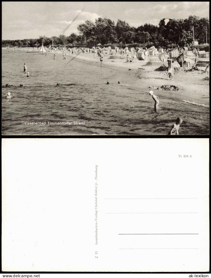 Ansichtskarte Timmendorfer Strand Strand, Strandkörbe 1965 - Otros & Sin Clasificación