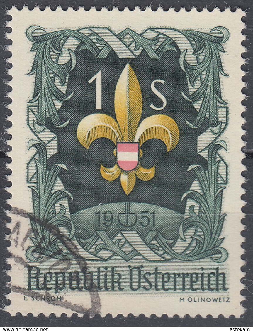 AUSTRIA 1951, 7th WORLD SCOUT MEETING, COMPLETE USED STAMP With GOOD QUALITY - Used Stamps