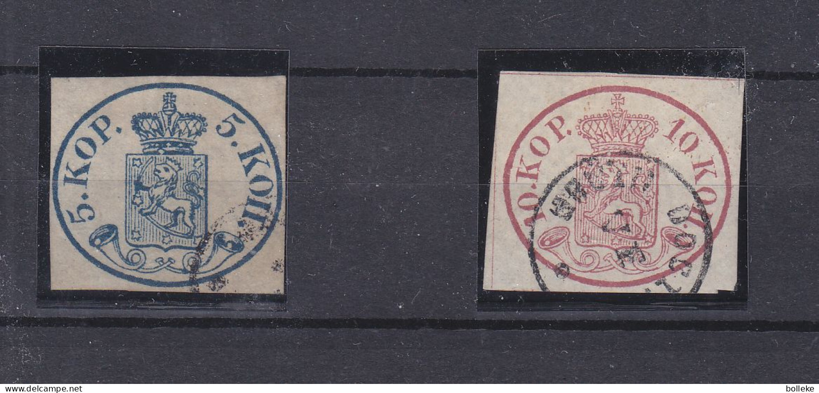 Finlande - Yvert 1 / 2 Oblitéré - FAUX - Valeur Vrai Timbres = 4850 €  ! - Used Stamps