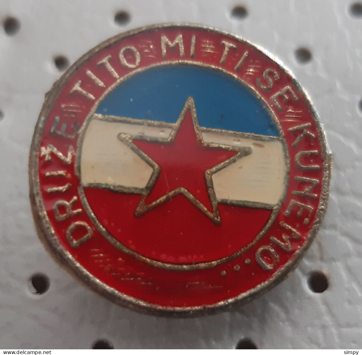 Josip Broz Tito Druze Tito Mi Ti Se Kunemo Flag Red Star Yugoslavia  Pin - Personajes Célebres