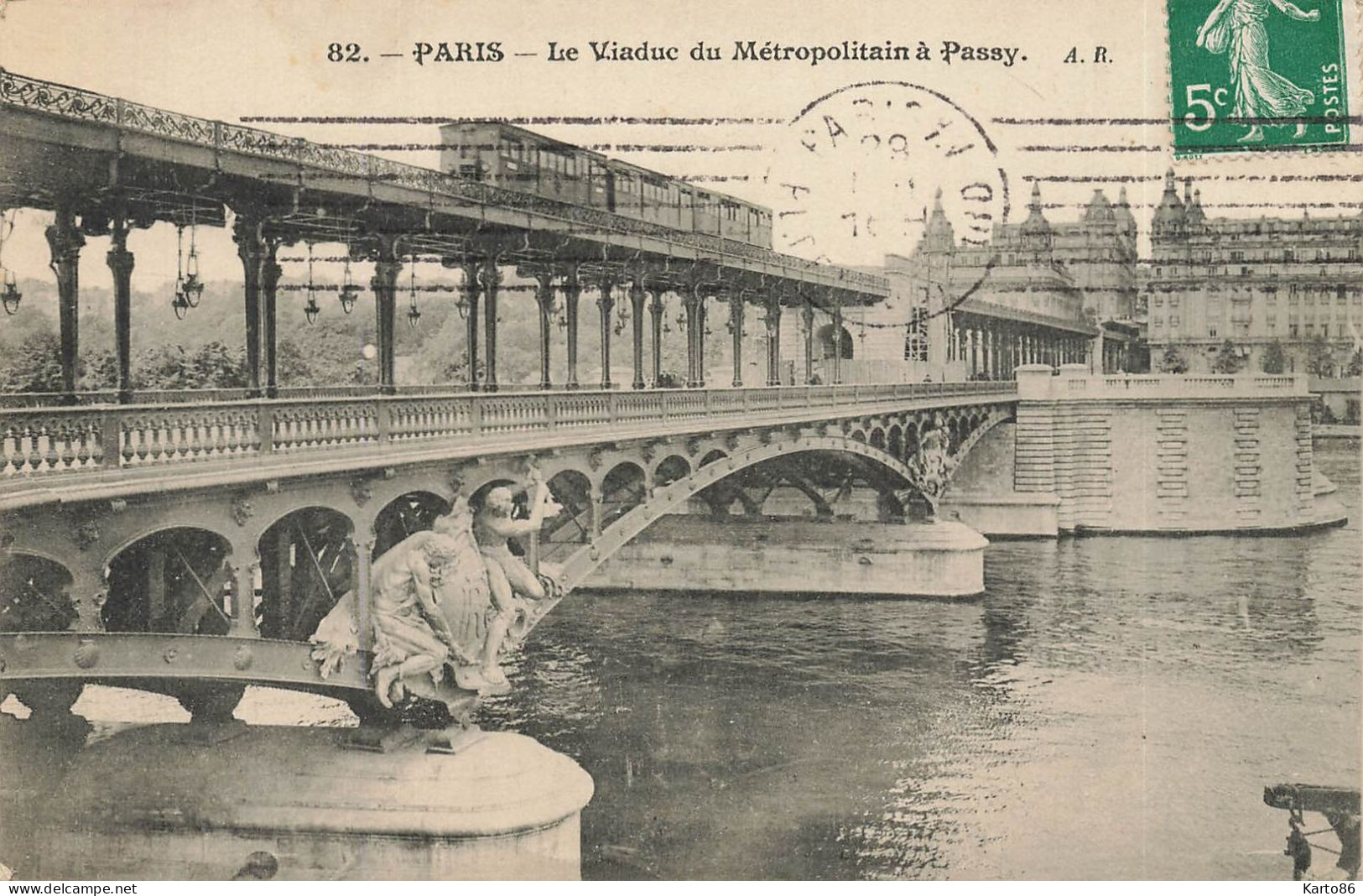 Paris 16ème , Passy * Le Viaduc Du Métropolitain * Thème Métro - Arrondissement: 16