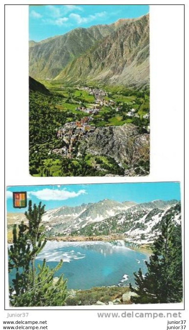 2 Cartes Valls D'Andorra/Andorre ; Lac Grande Des Pessons & Les Escades - Andorre