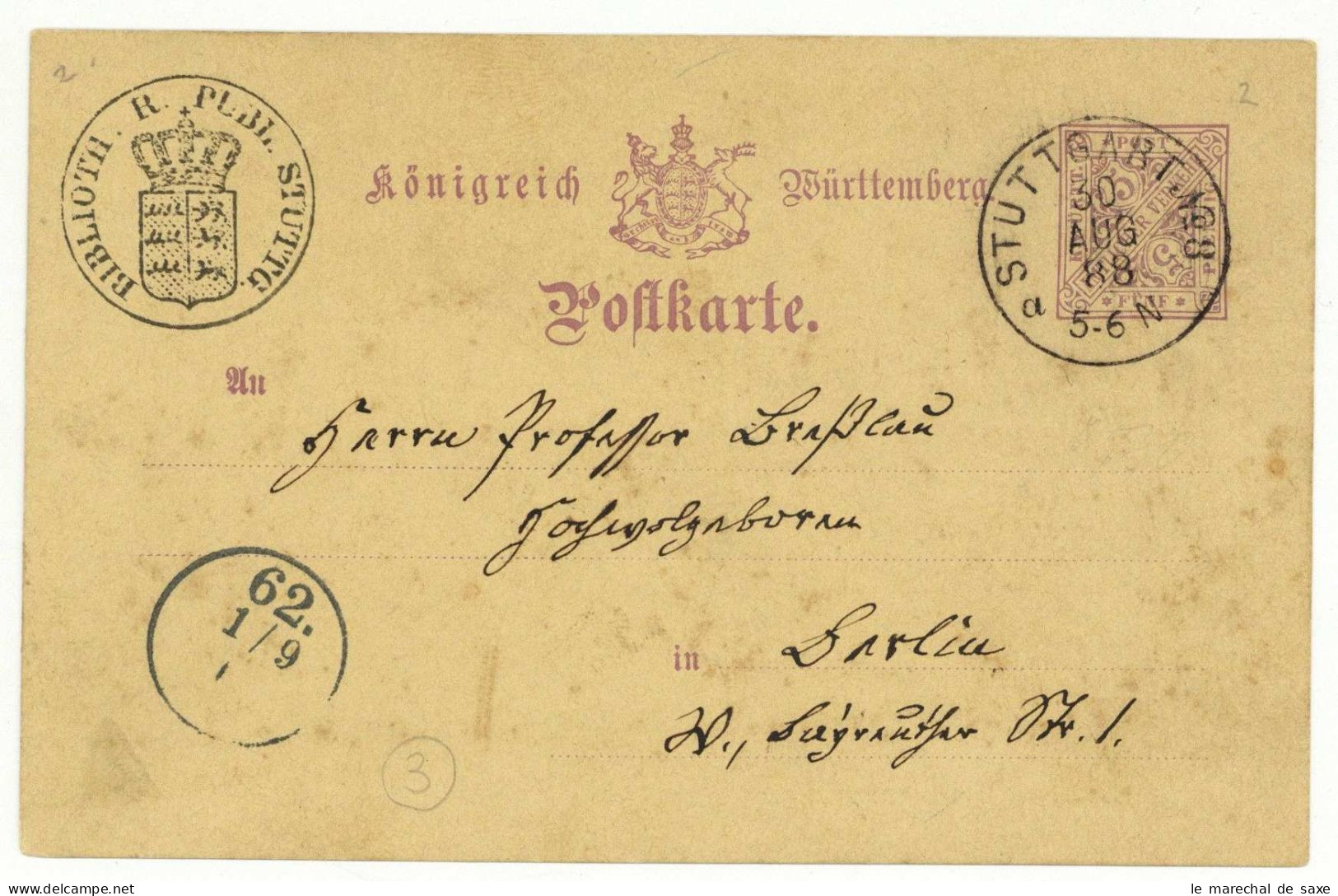 Geschichtswissenschaften Wilhelm Heyd (1823-1906) Historiker Stuttgart 1888 Autograph - Inventori E Scienziati