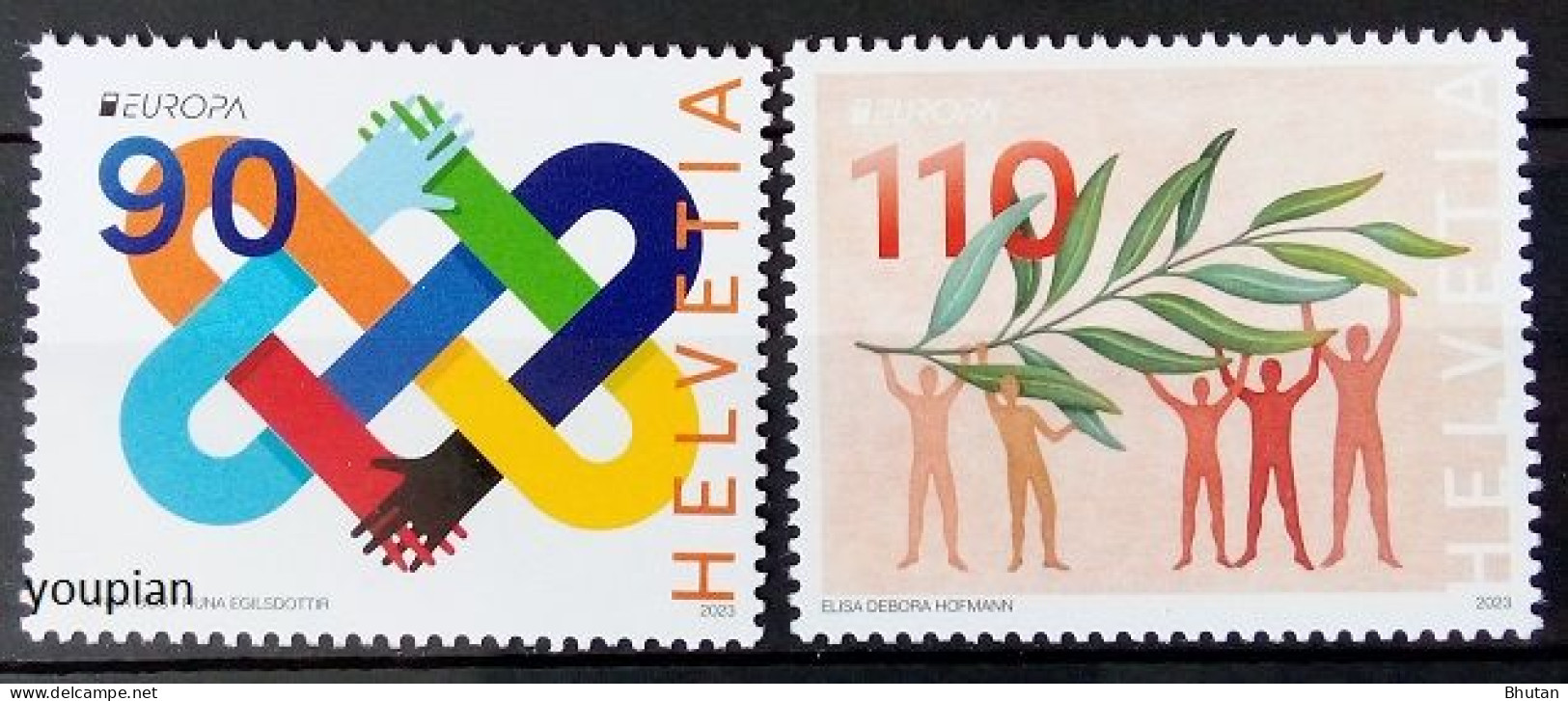 Switzerland 2023, Europa - Peace, MNH Stamps Set - Unused Stamps