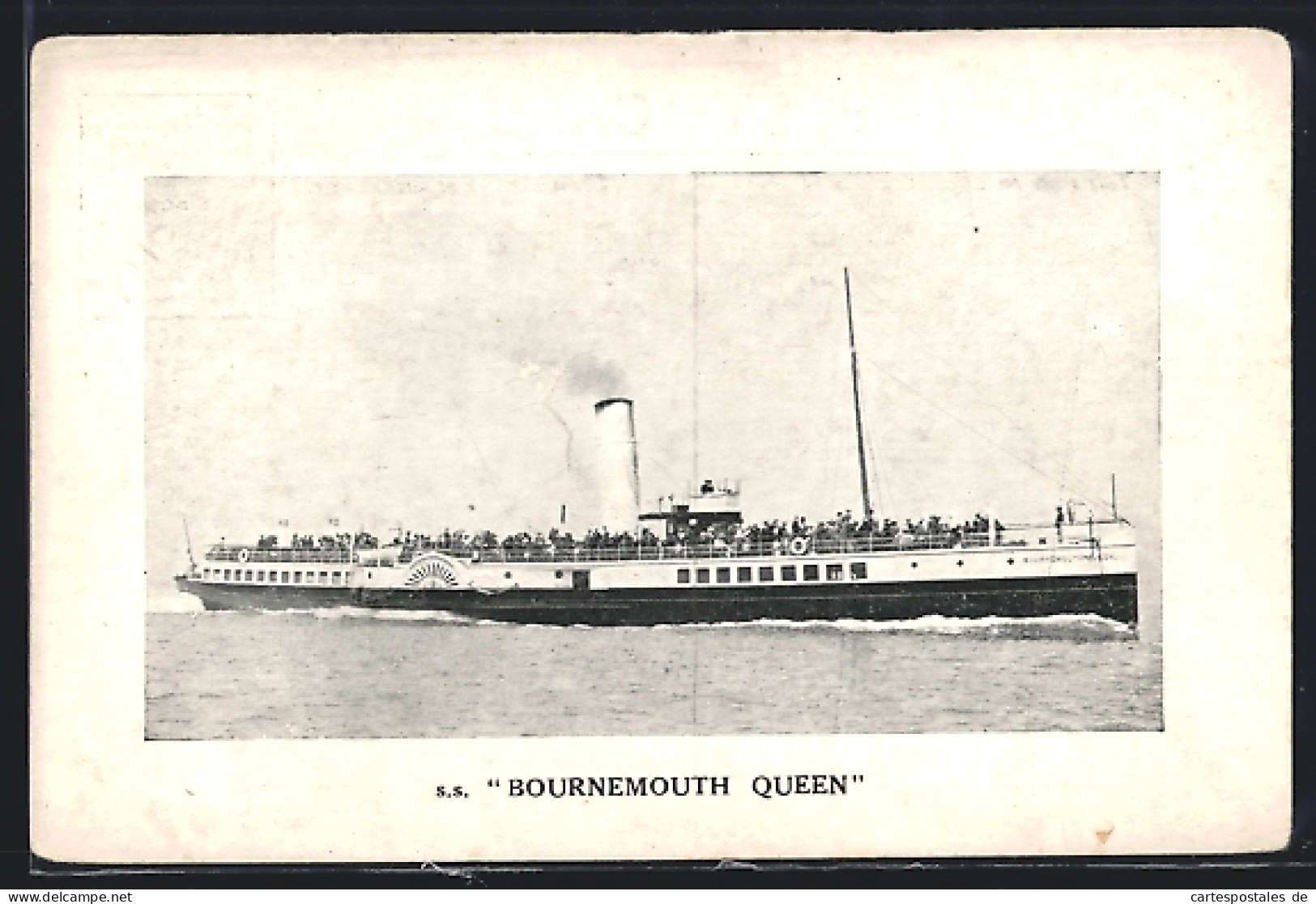 AK Passagierschiff SS Bournemouth Queen In Voller Fahrt  - Paquebots