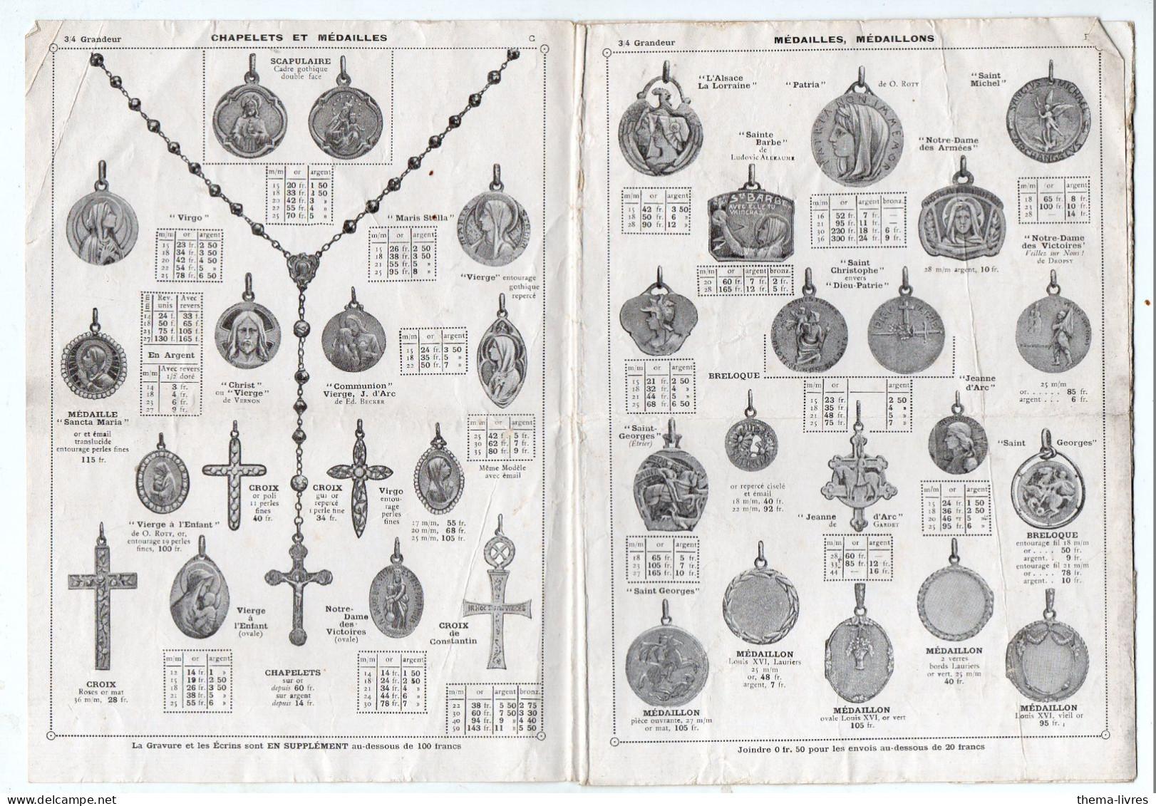 Paris : Rue De Rivoli: Extrait Du Catalogue LEFEBVRE FILS AINE  Premiere Communion  (objets Religieux) 1917  .(PPP47218) - Publicités