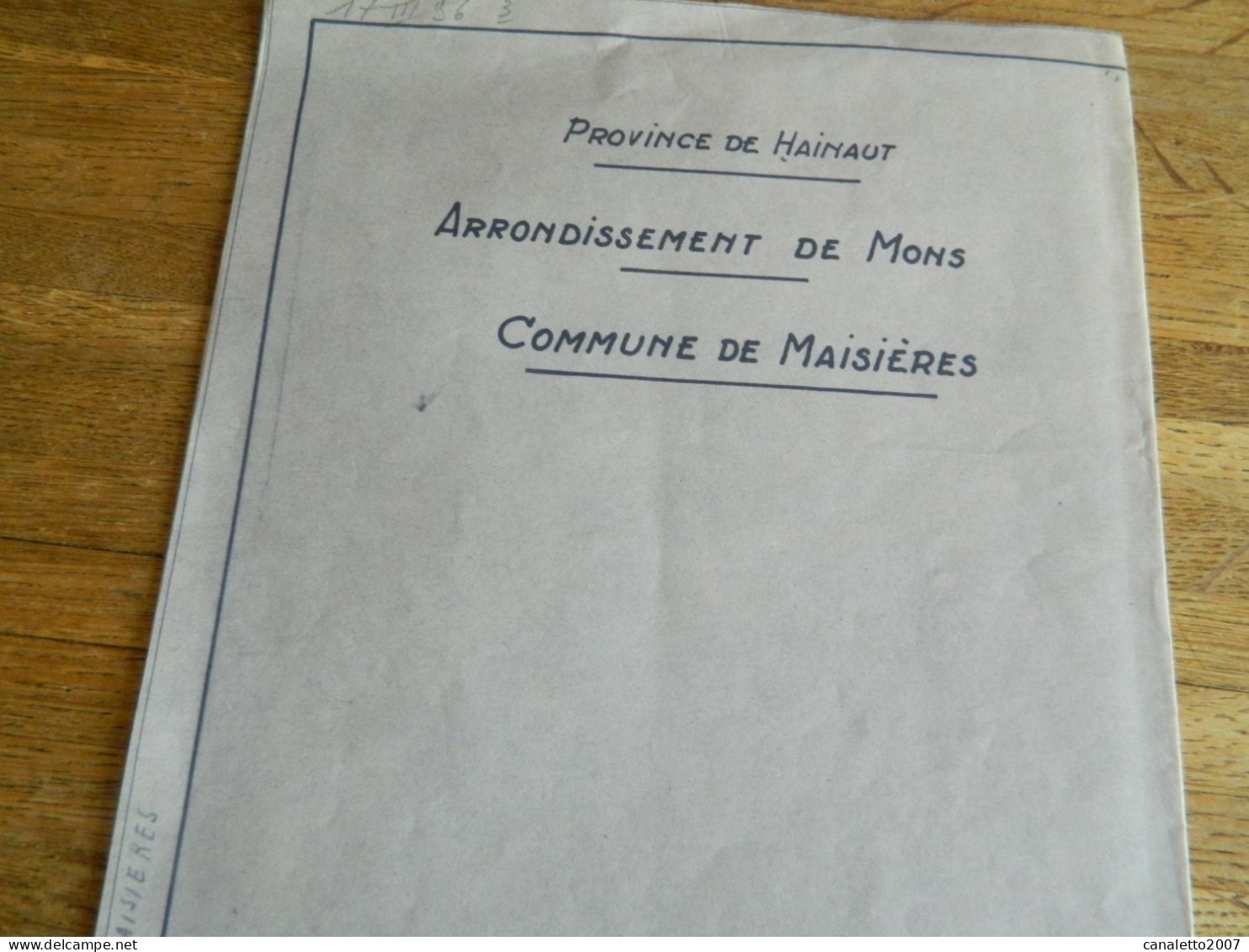 MAISIERES : GRAND PLAN DE LA COMMUNE DE MAISIERES  AVEC MASNUY ST JEAN-CASTEAU _OBOURG-NIMY-MONS - Altri Disegni