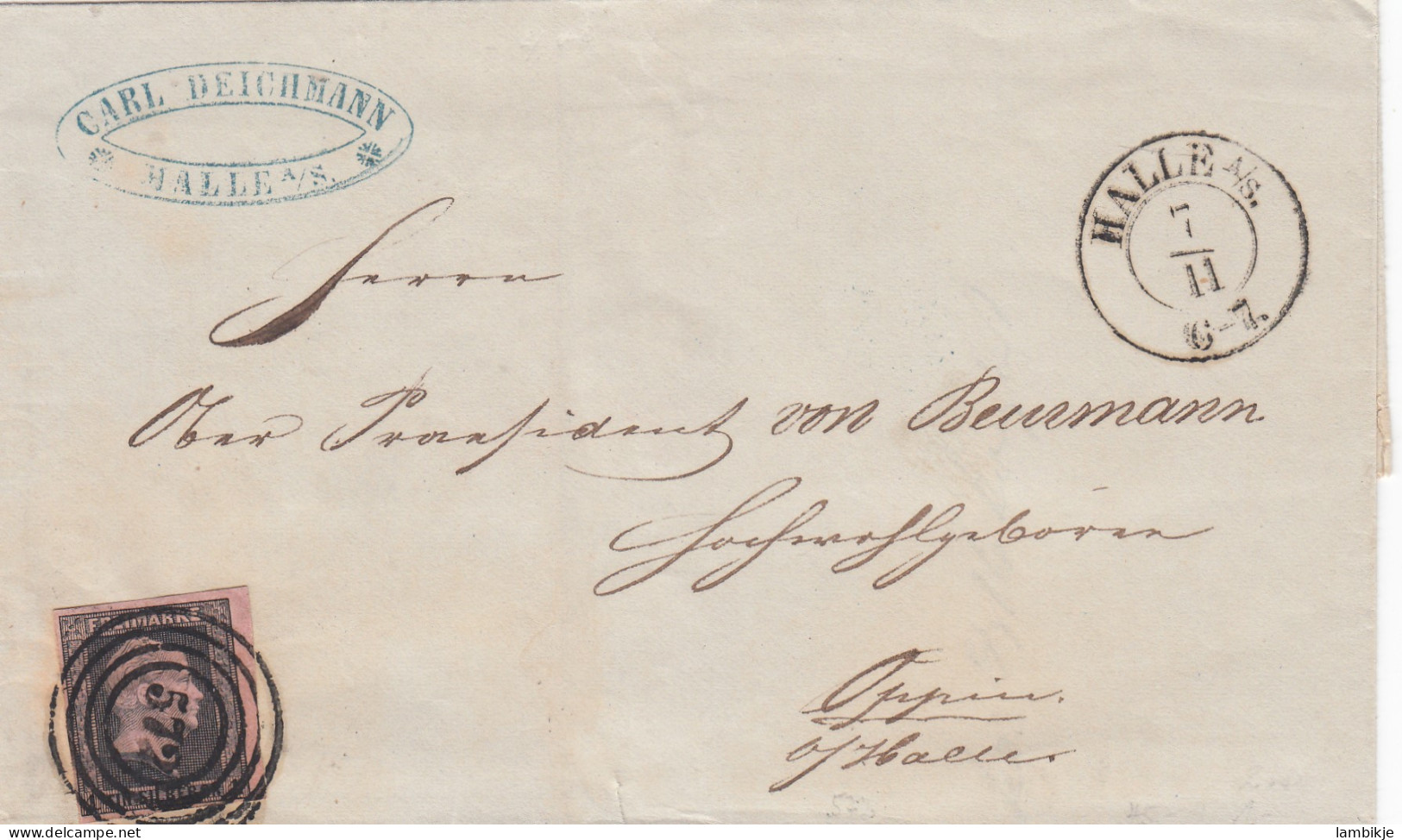 AD Preussen Brief 1859 - Otros & Sin Clasificación